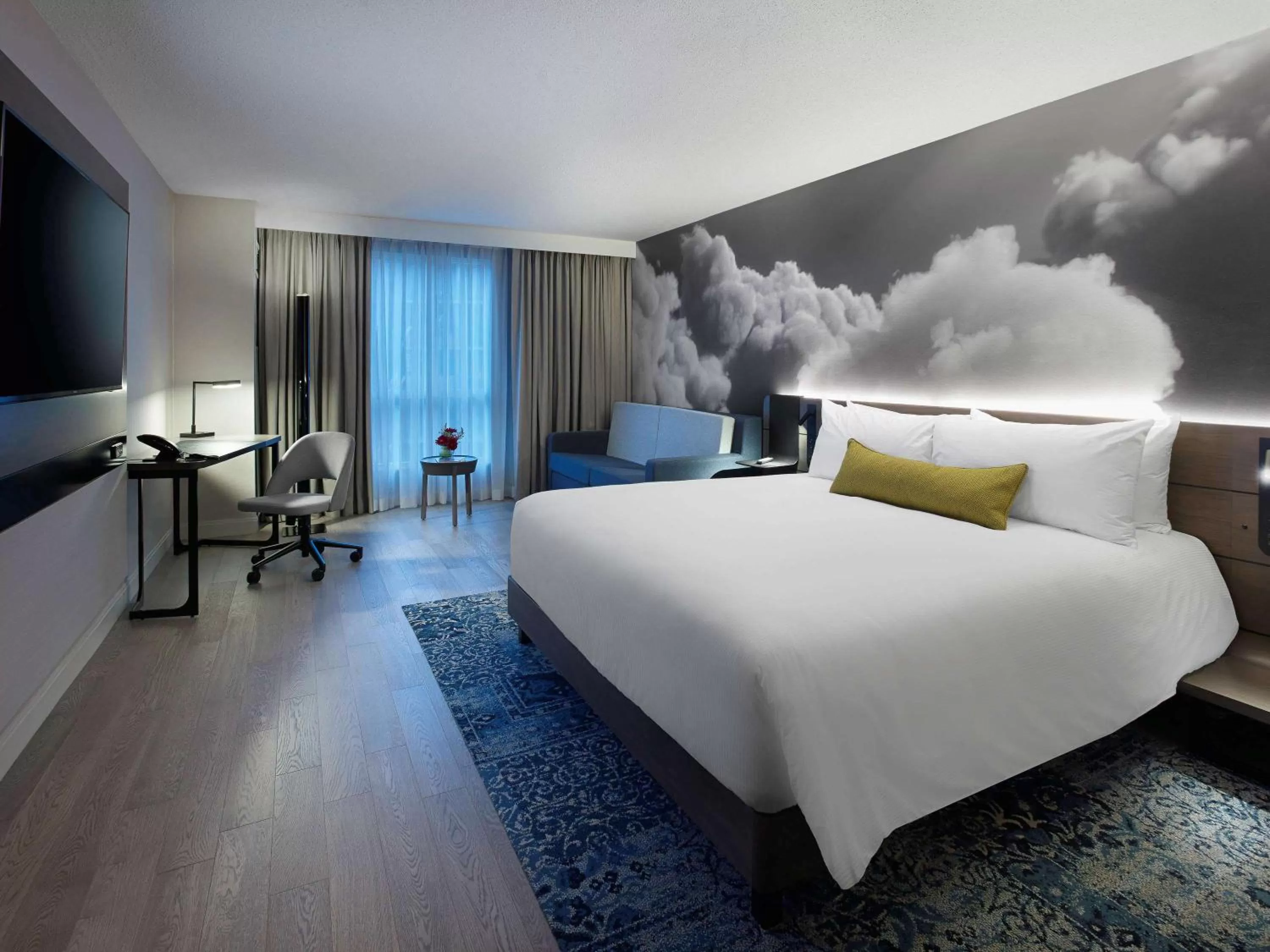 Photo of the whole room, Bed in The Novotel Toronto Centre