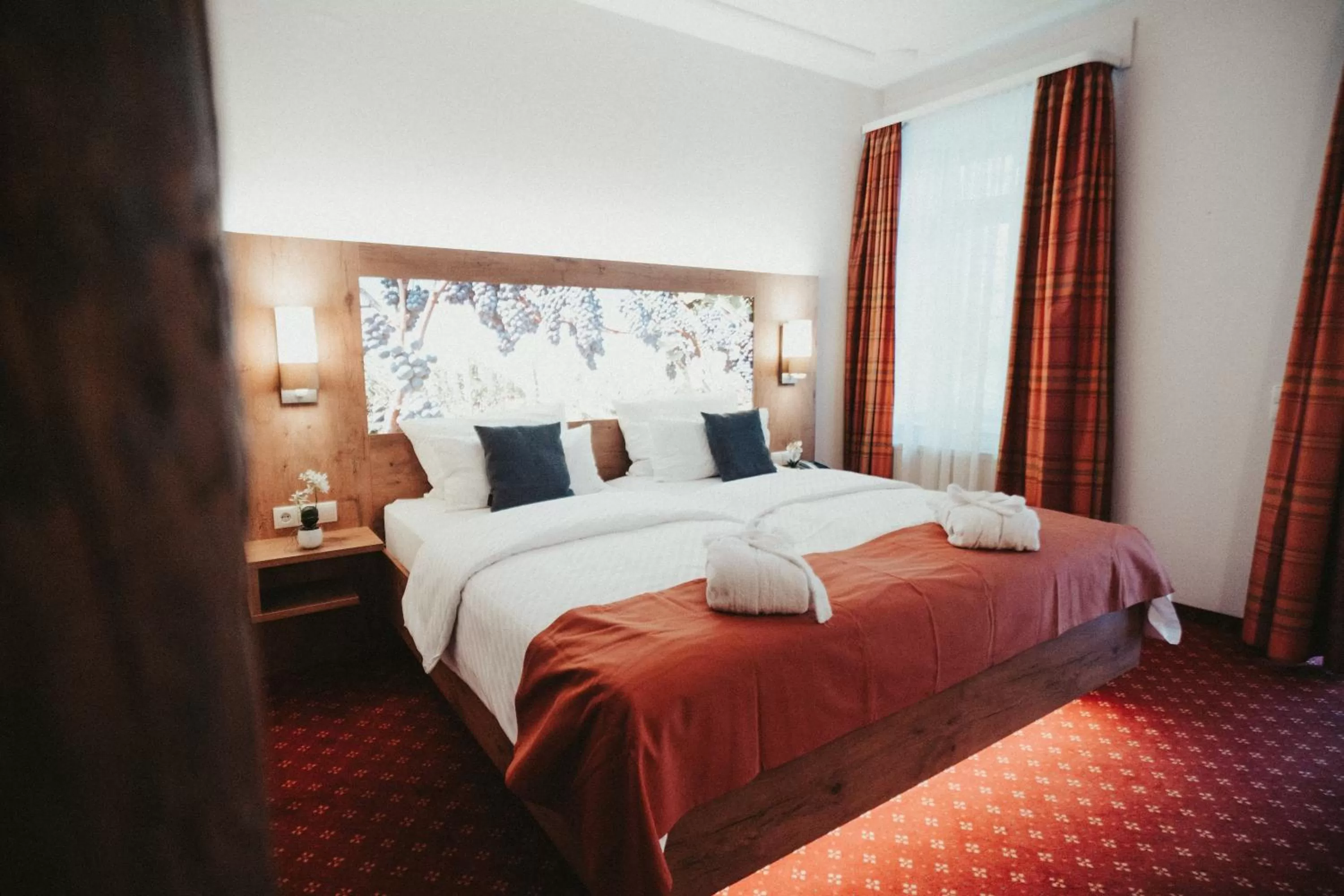 Bed in Hotel Rodderhof