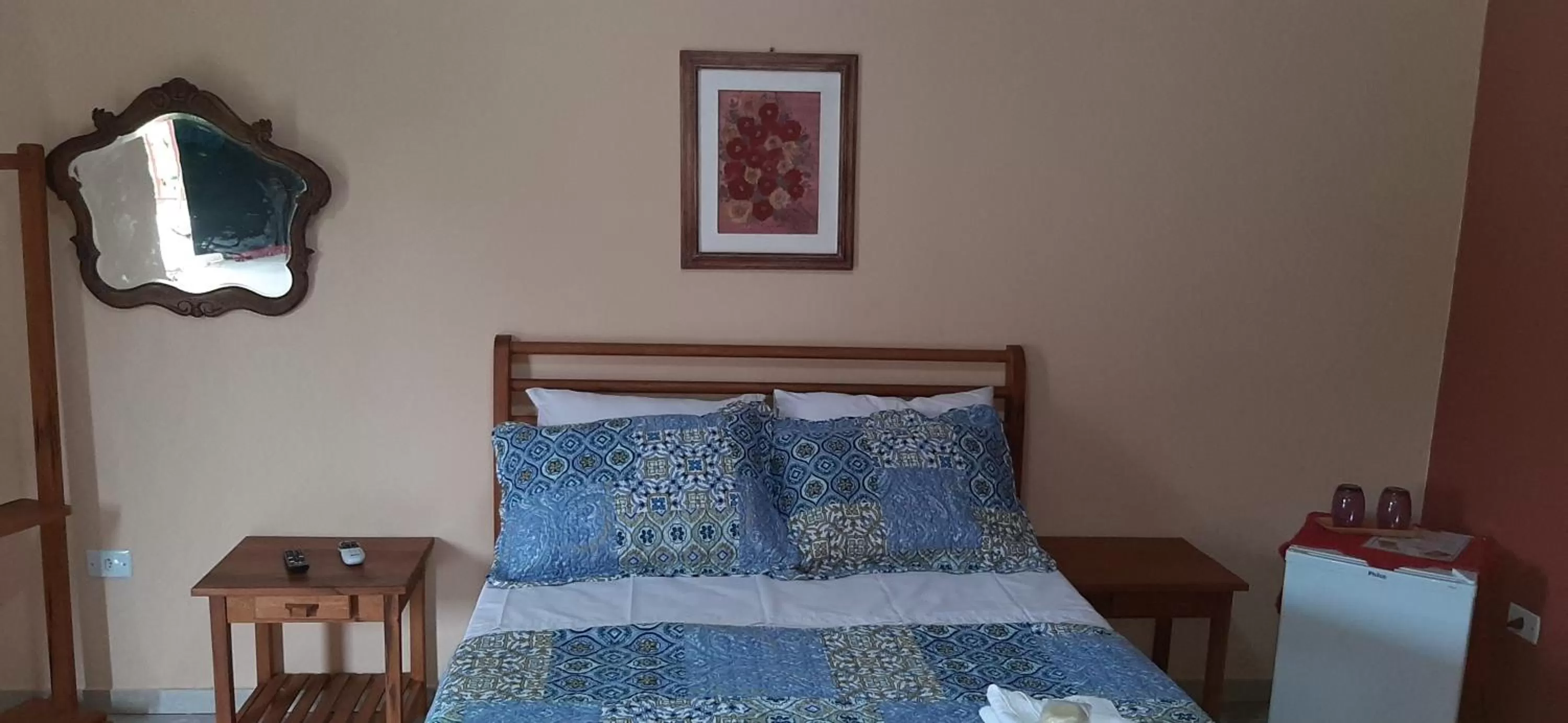 Bed in Pousada Recanto da Lu