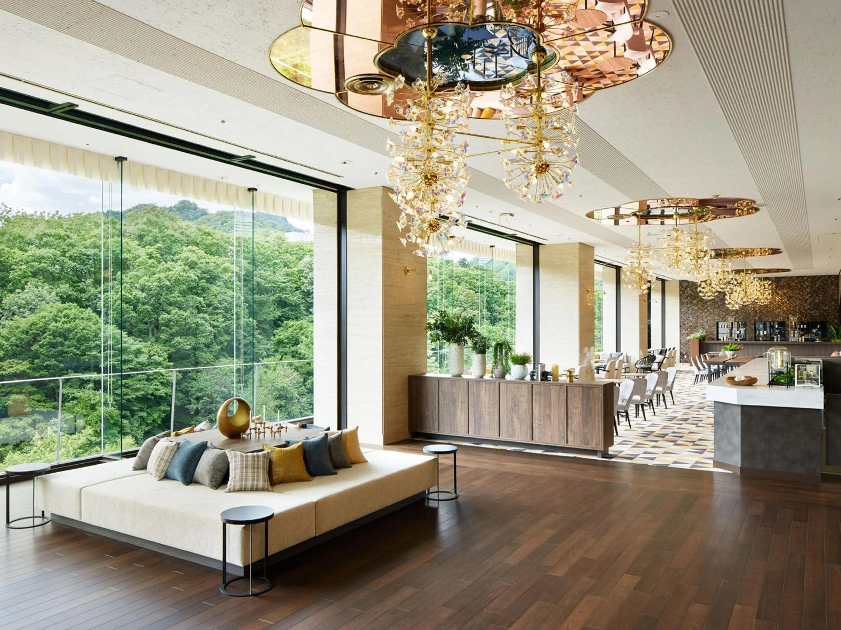 Lobby or reception in Jozankei View Hotel