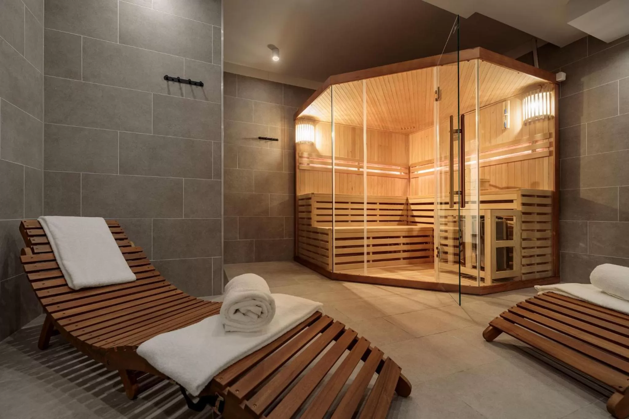 Sauna in Hotel Kyriad Stargard