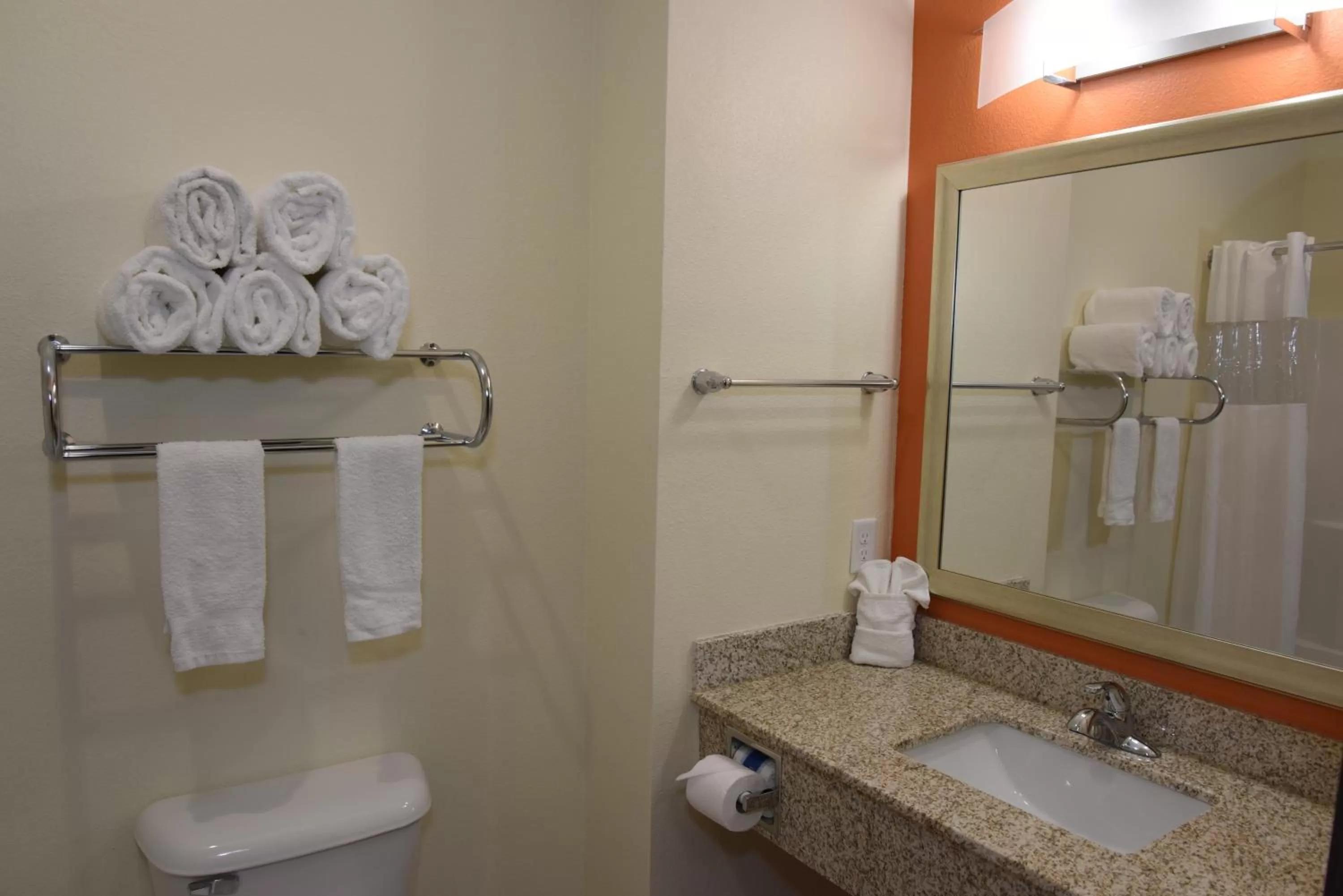 Bathroom in Home Away Kitchen Suites Enid