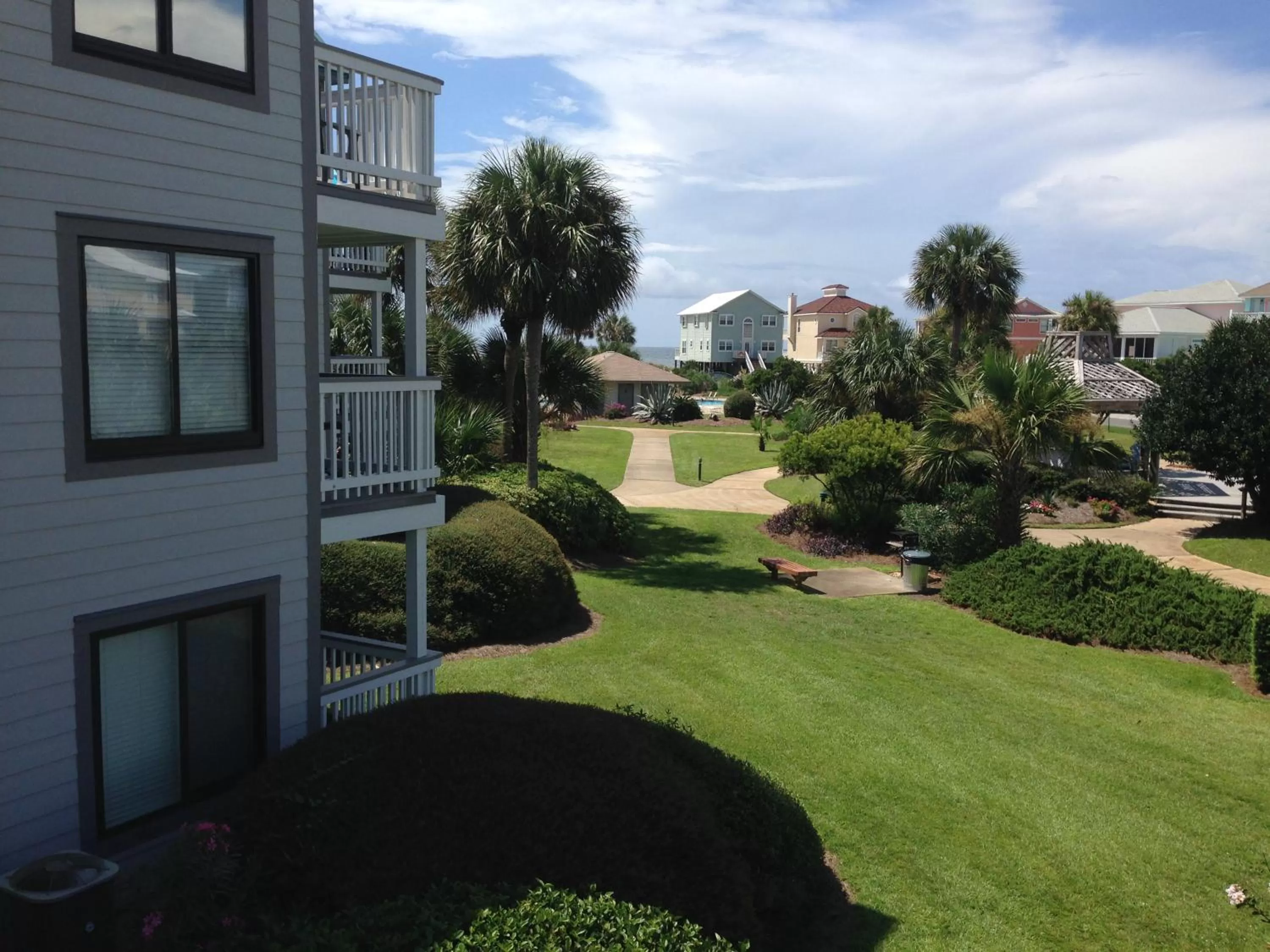 Garden view in Gulf Shores Plantation West #1250