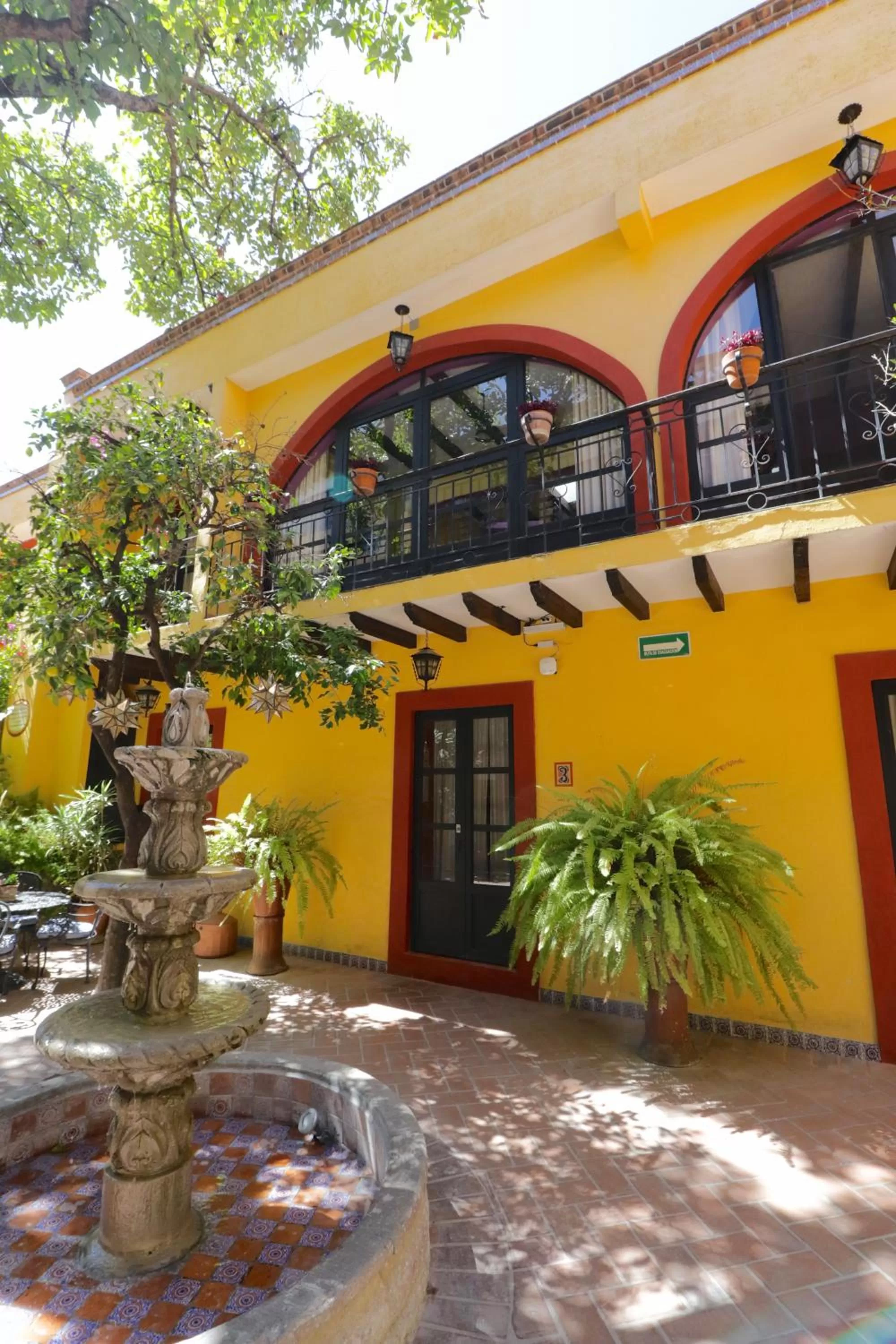 Inner courtyard view in Casa Mia Suites