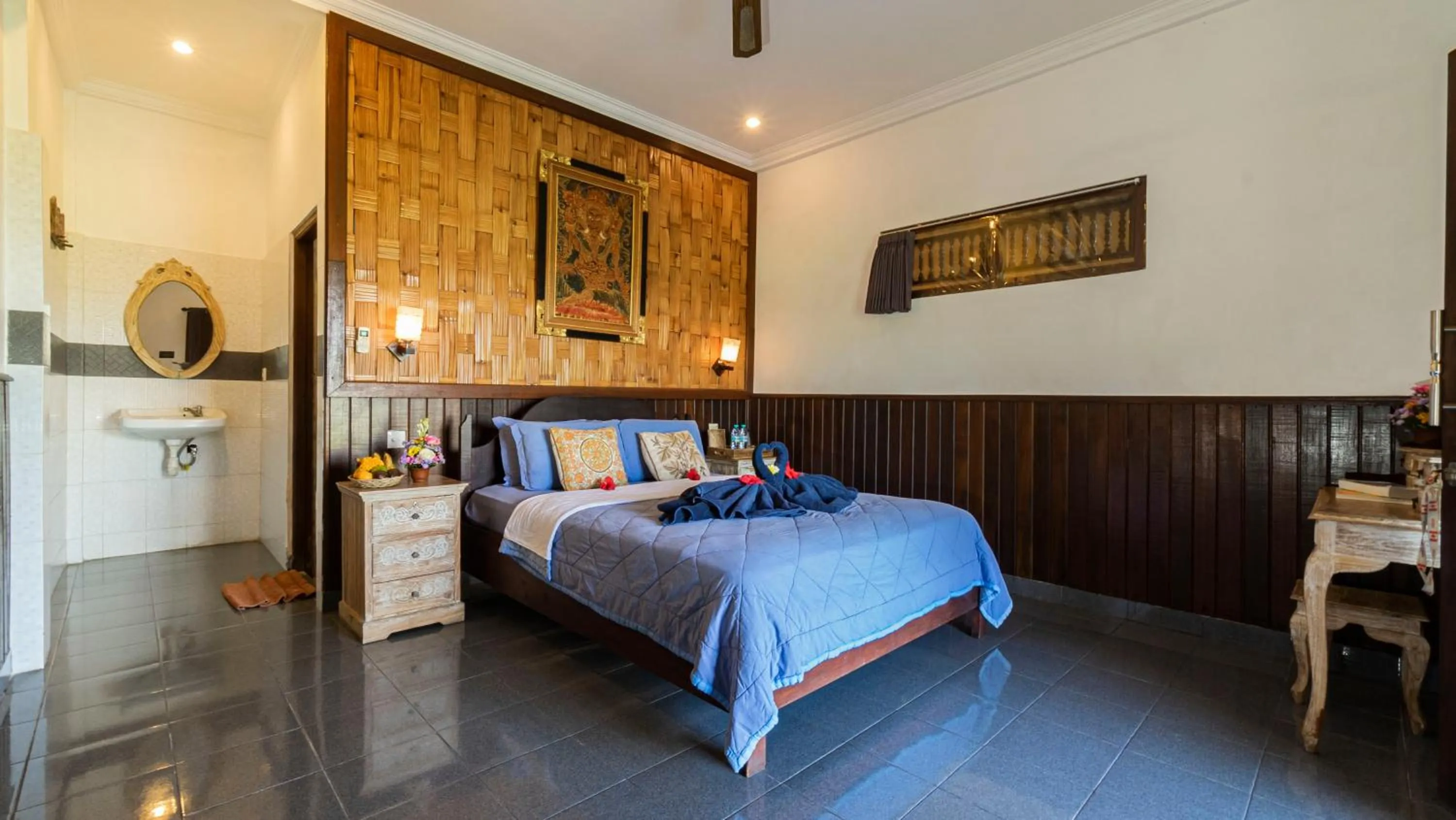 Bed in Kun - Kun Guest House Ubud
