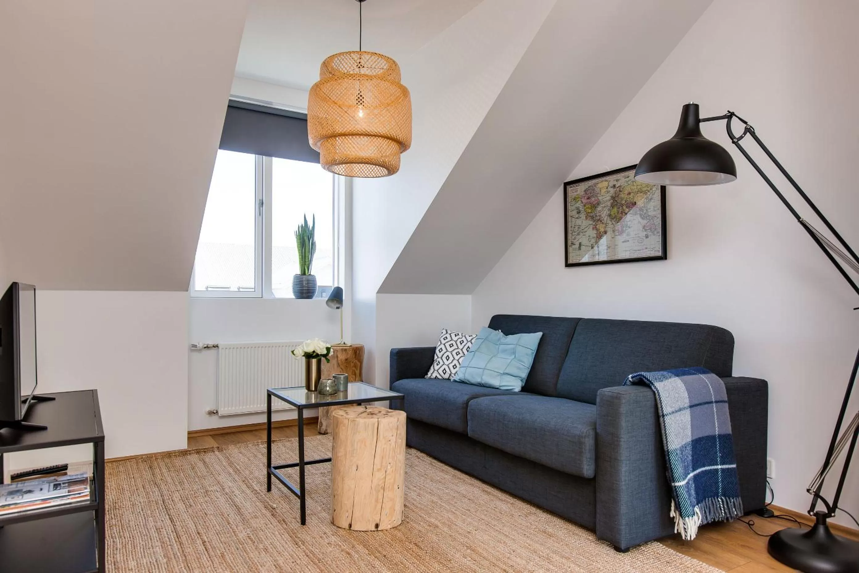 Bed in Tyr Apartments by Heimaleiga