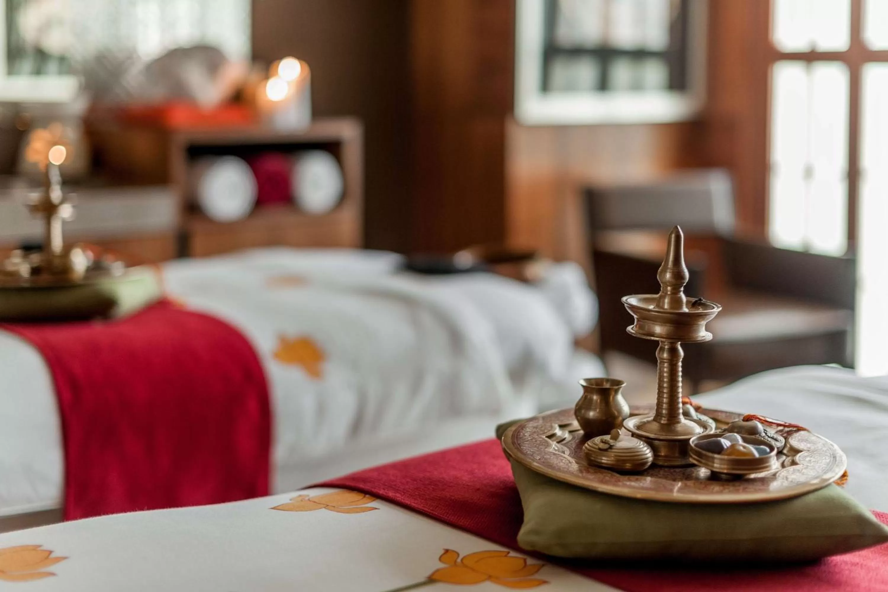 Spa and wellness centre/facilities, Bed in Hyatt Ahmedabad