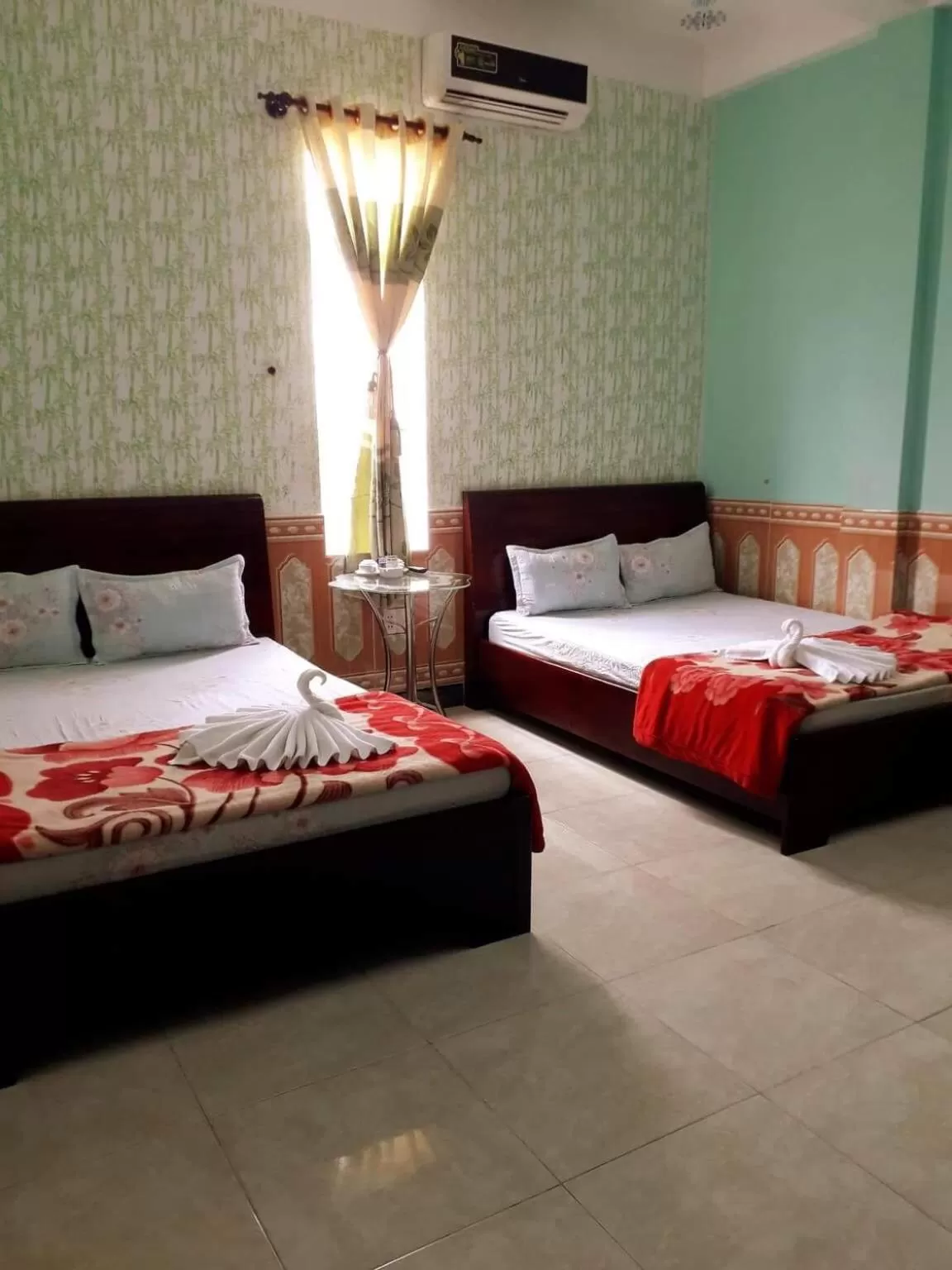 Bed in Tien Dat Motel