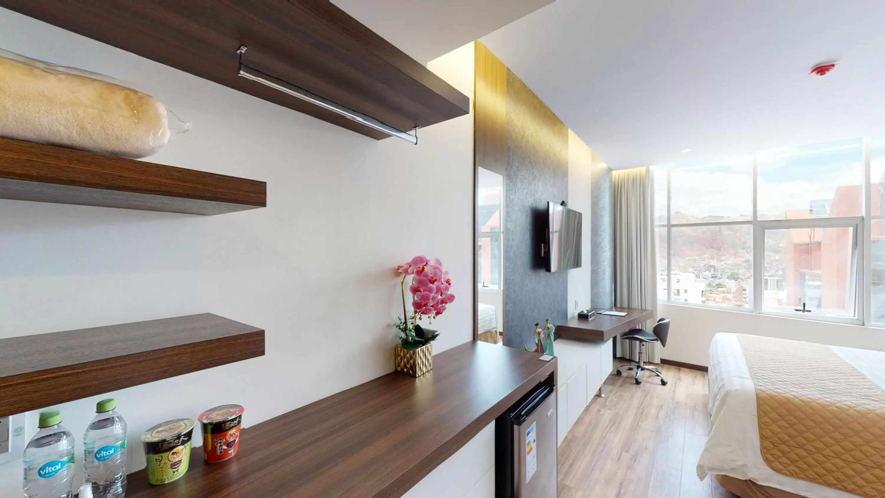 Bedroom, Bed in Hotel La Peonía