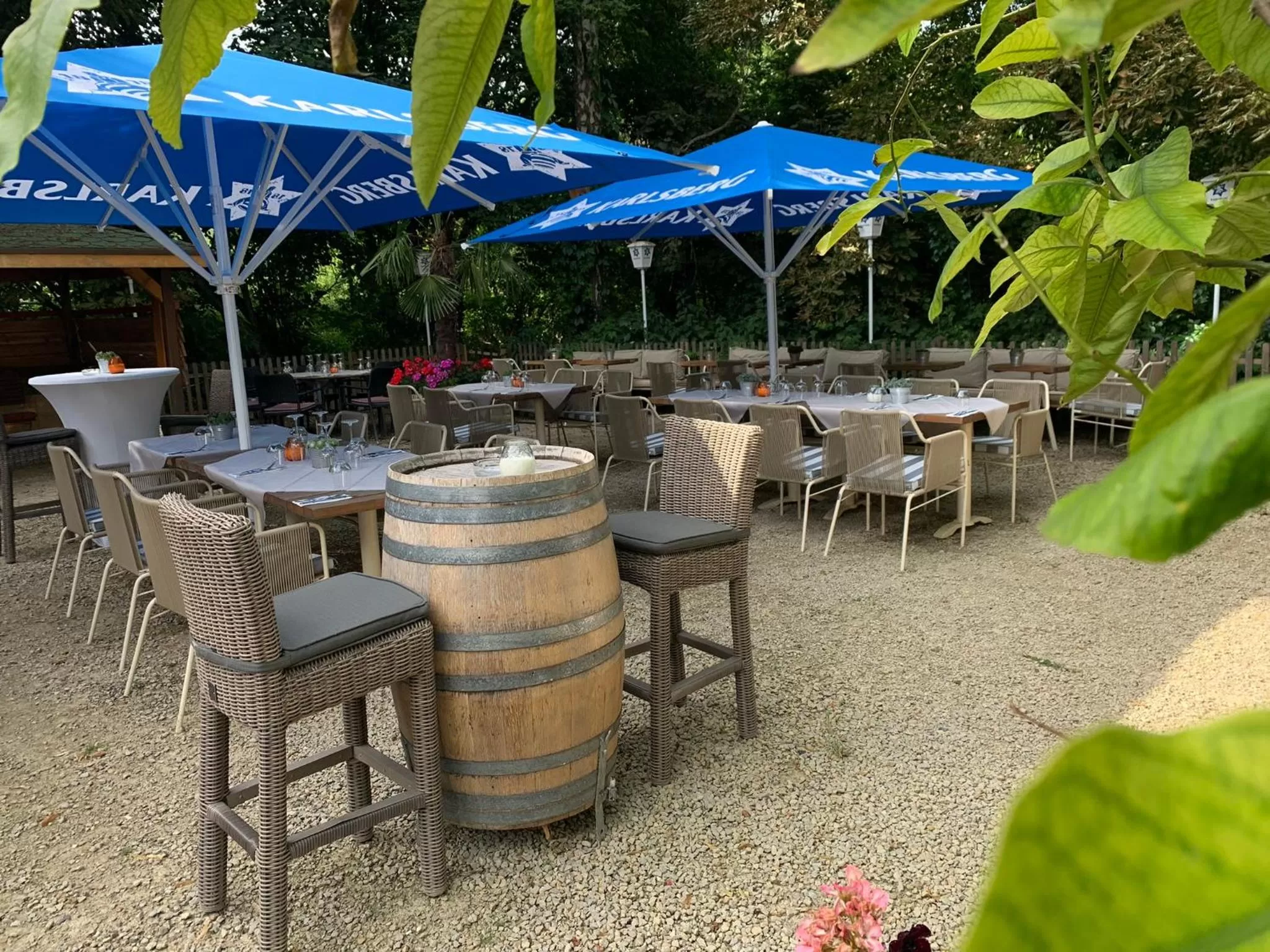 Patio in Hotel Restaurant El Greco bei der Taffingsmühle