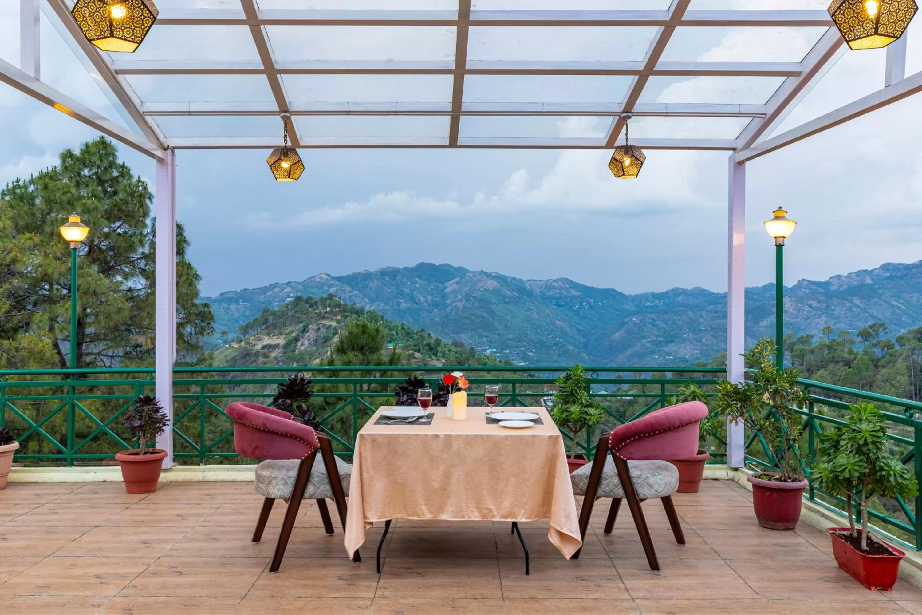 Bird's eye view in Maple Resort Chail