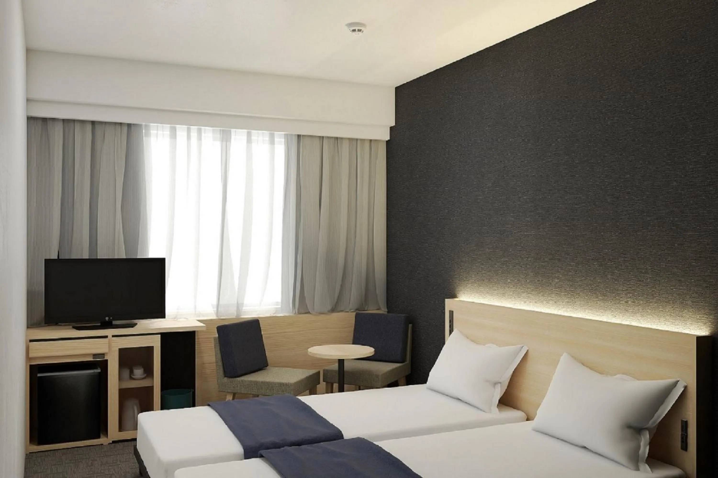 Photo of the whole room, Bed in Daiwa Roynet Hotel Tokyo Akabane