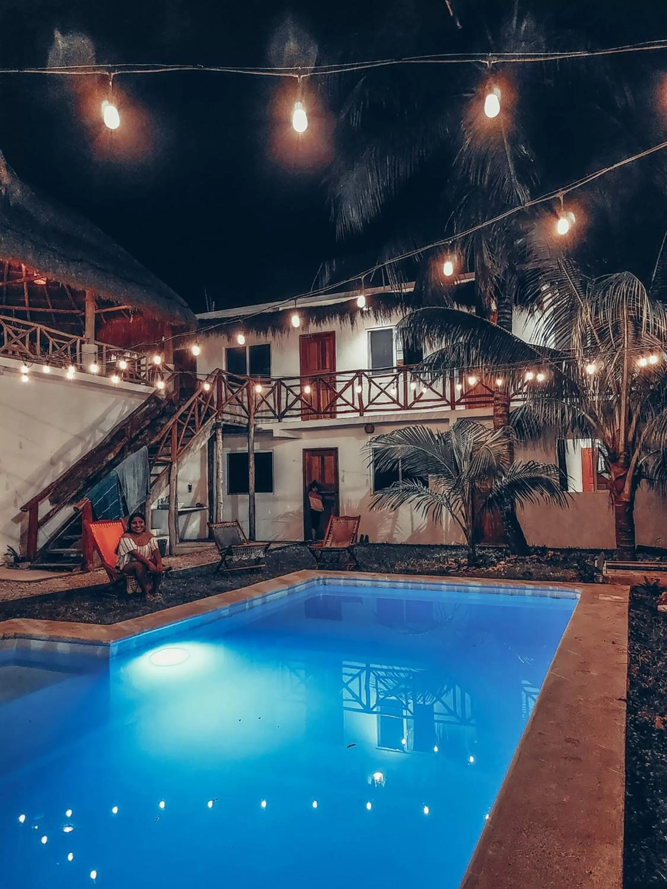 Swimming pool in Hotel Xa´an Bacalar