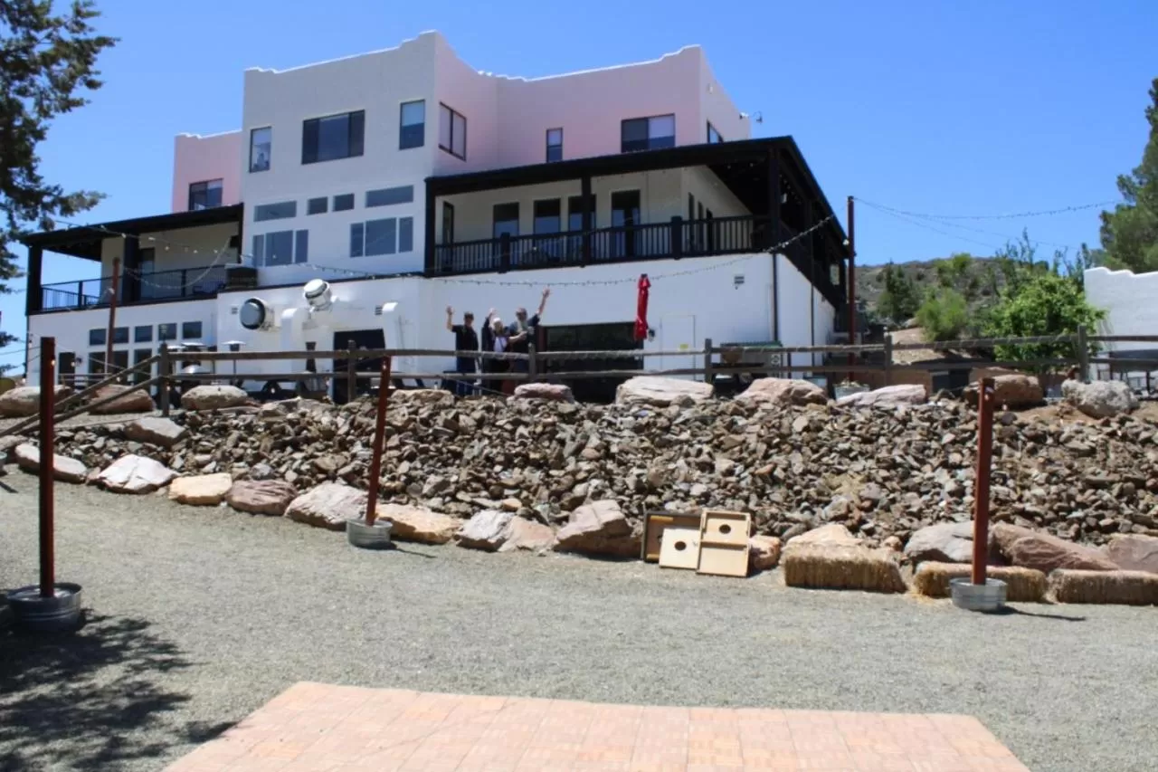 Patio in Creekside Lodge and Cabins