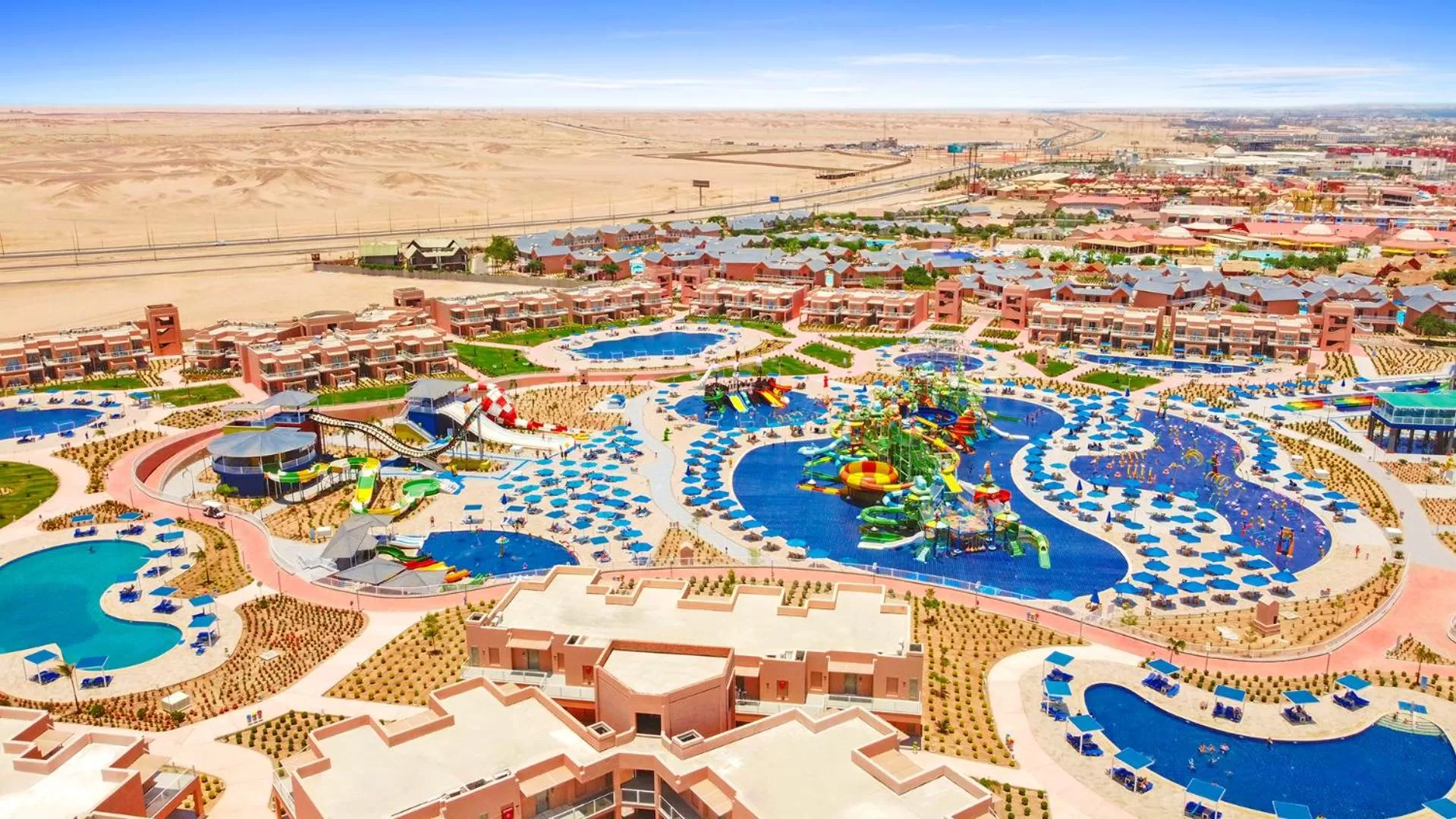 Bird's eye view in Pickalbatros Jungle Aqua Park - Neverland Hurghada