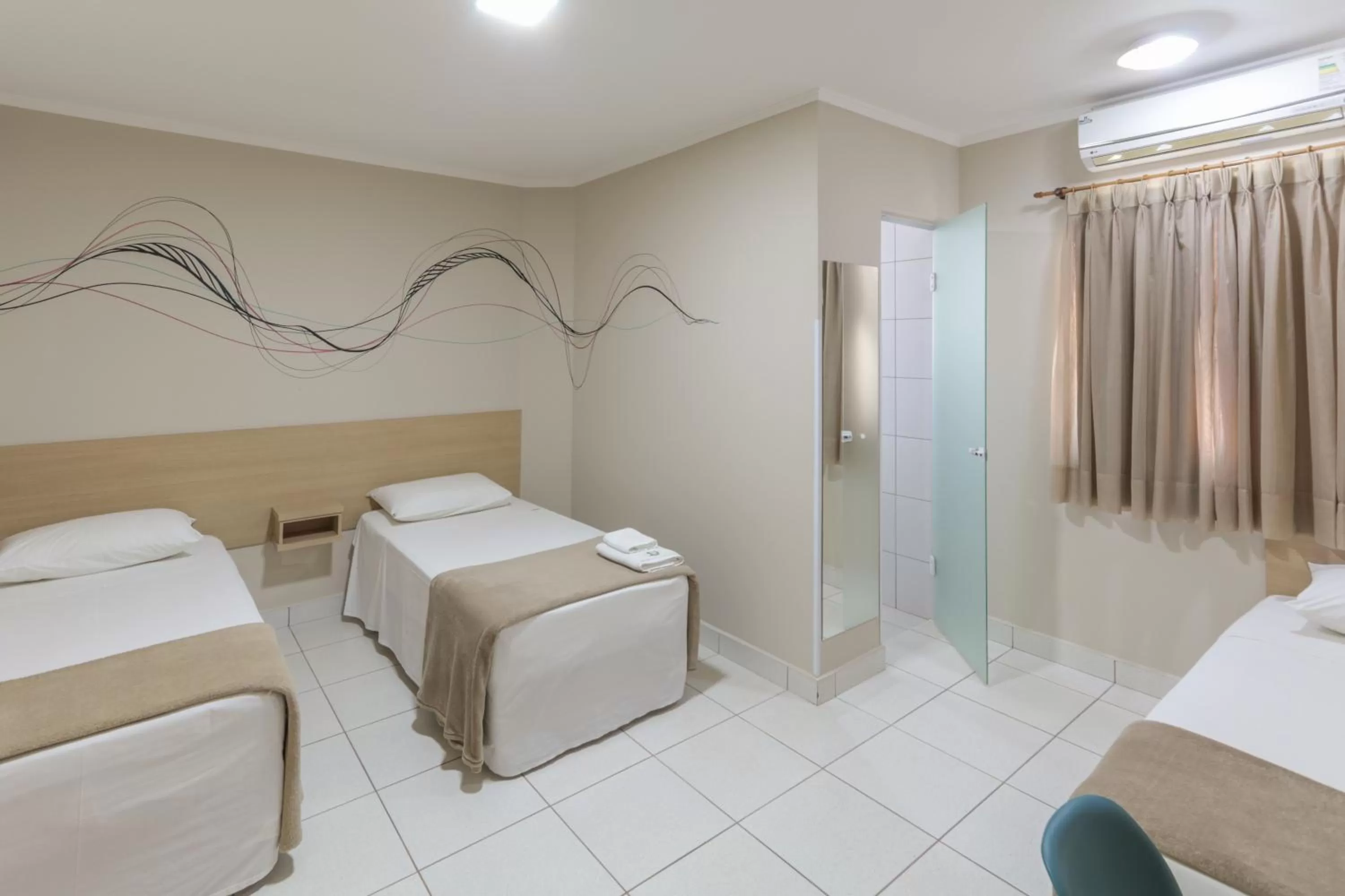 Bedroom, Bed in Hotel Copacabana Piracicaba