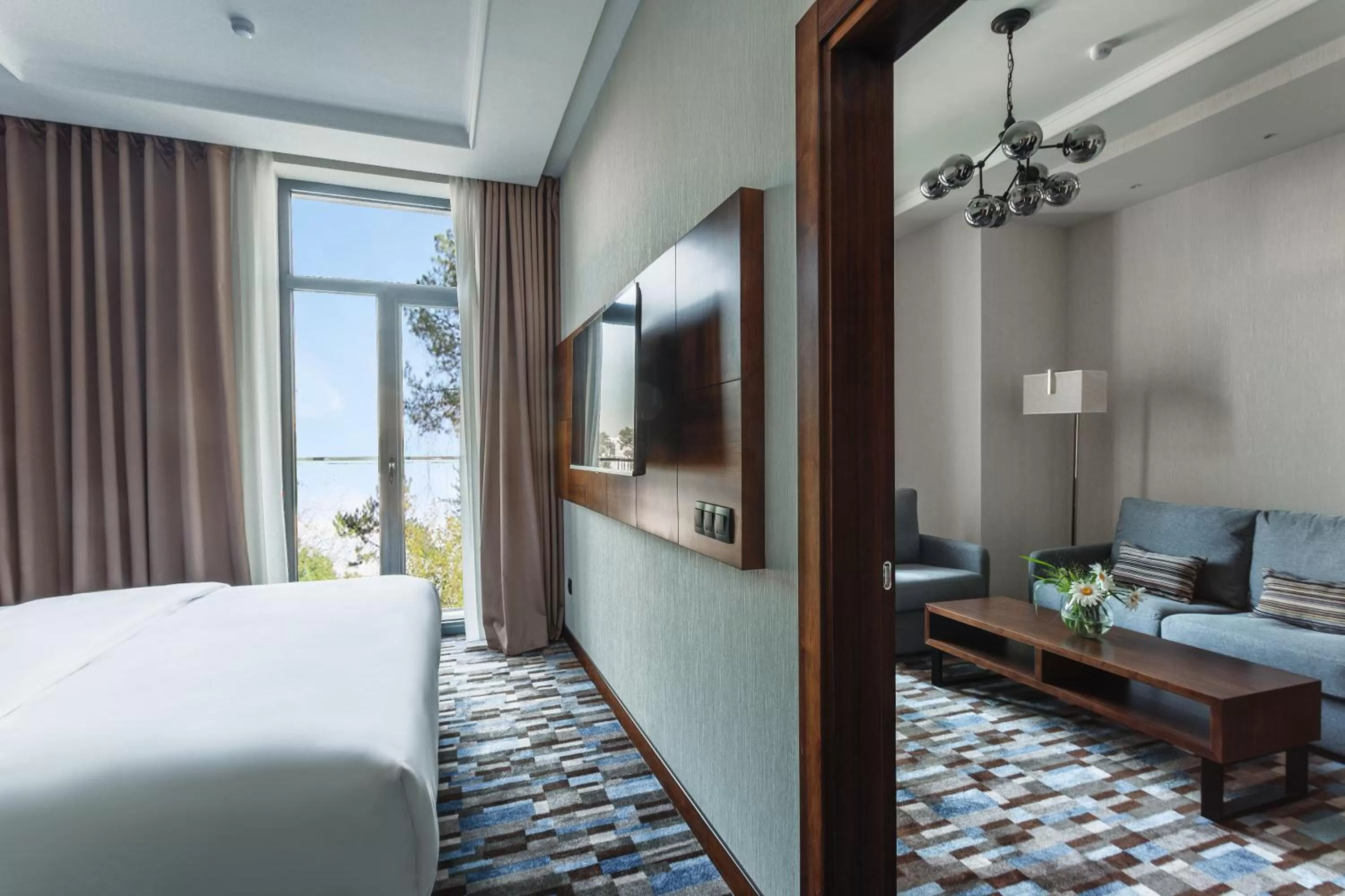 TV and multimedia, Bed in ATECA Hotel Suites Tashkent