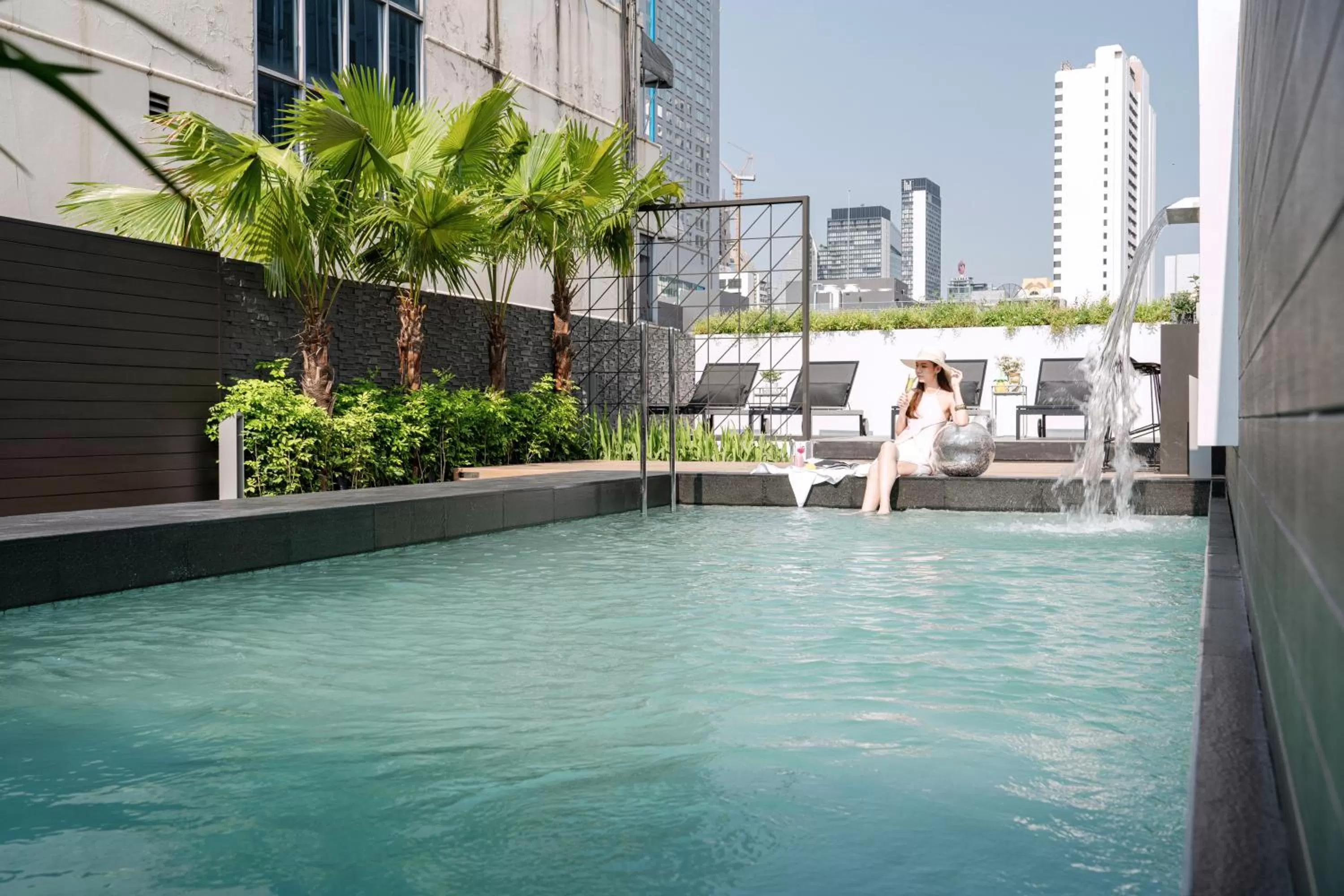 Swimming pool in Citichic Sukhumvit 13 by Compass Hospitality - Newly Renovated