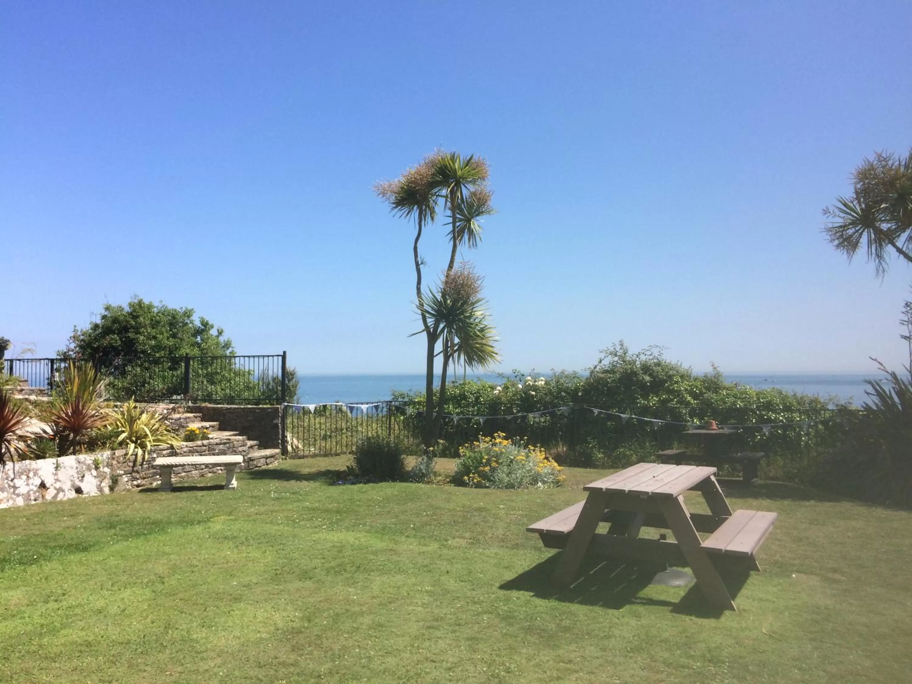 Garden view in Grand Hotel Swanage