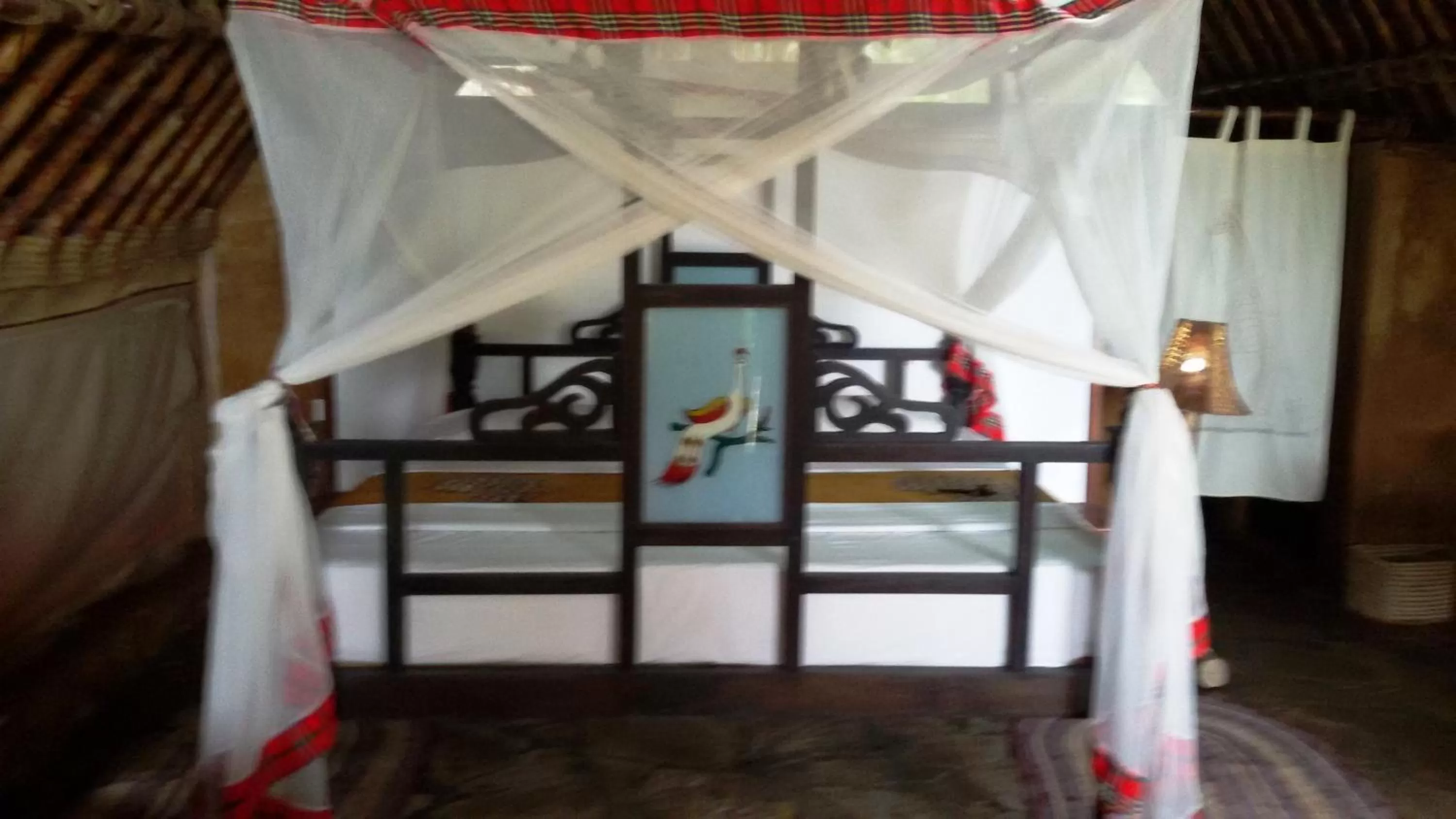 Decorative detail, Bed in Bahari Pori Resort