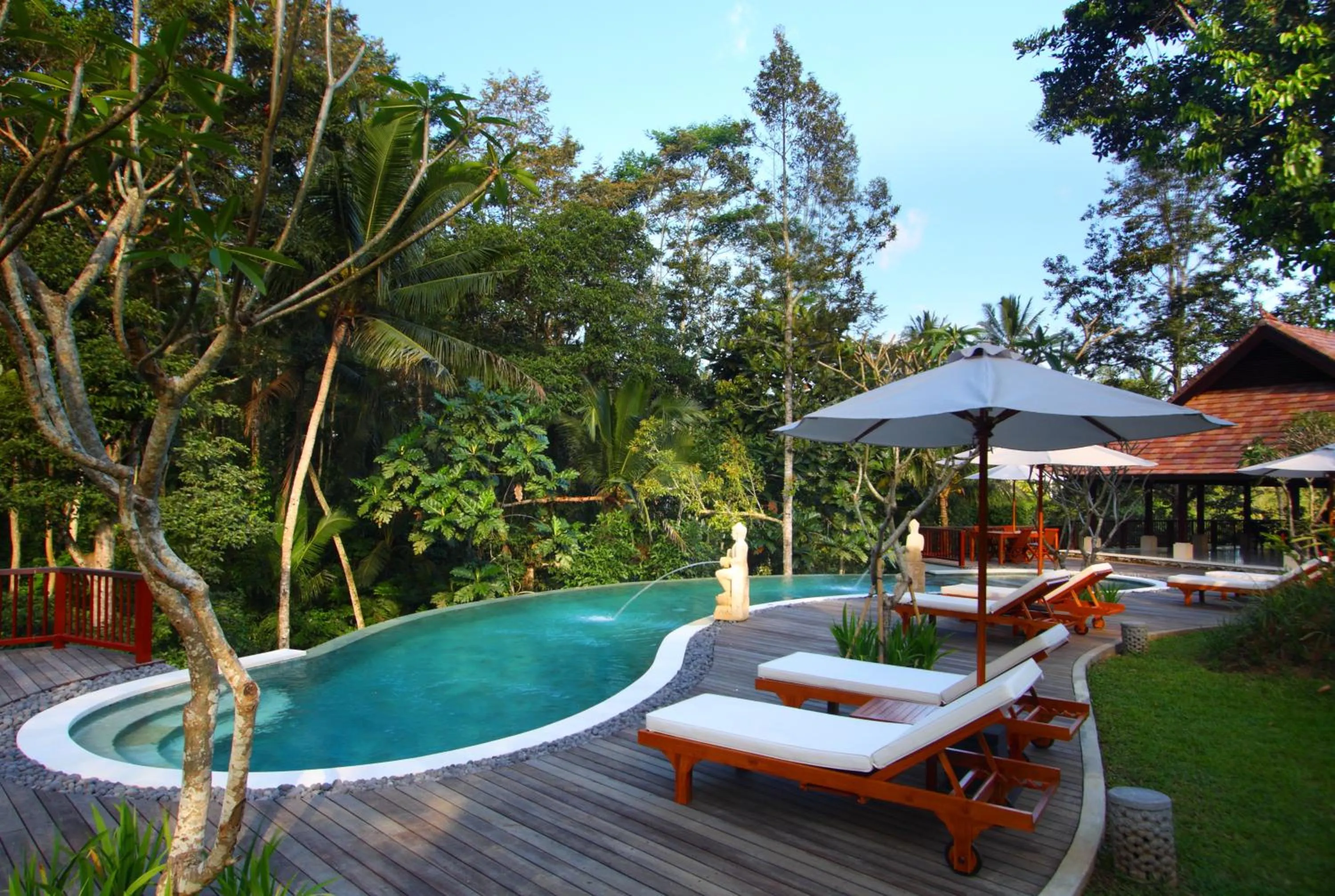 Pool view in BeingSattvaa Luxury Ubud