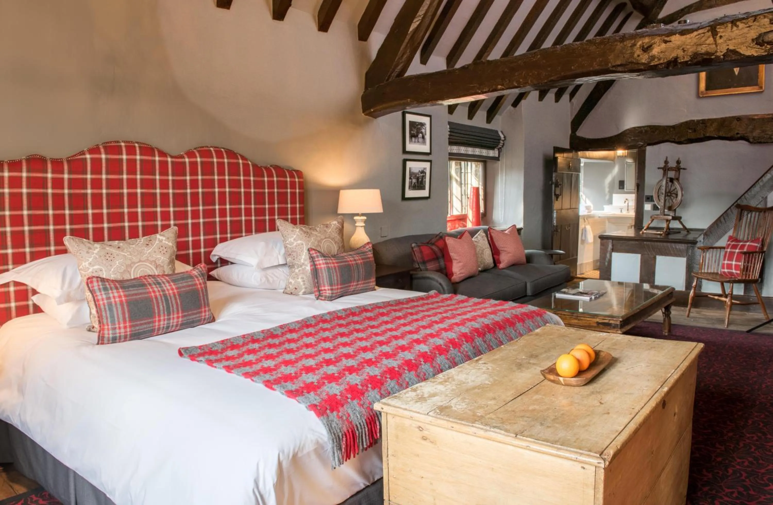 Bed in The Lygon Arms - an Iconic Luxury Hotel