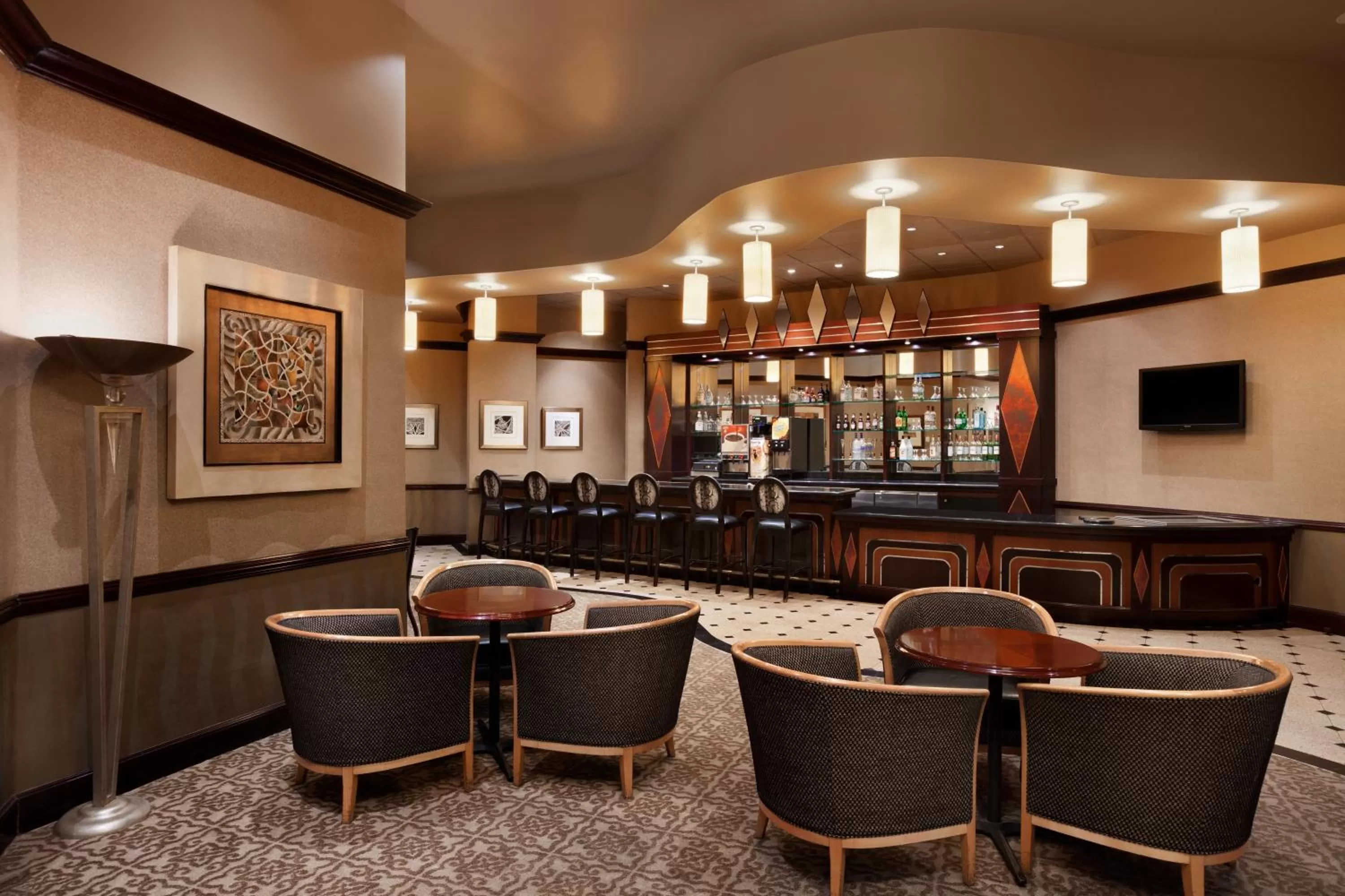 Lounge or bar in Harrah's Joliet, A Caesars Destination