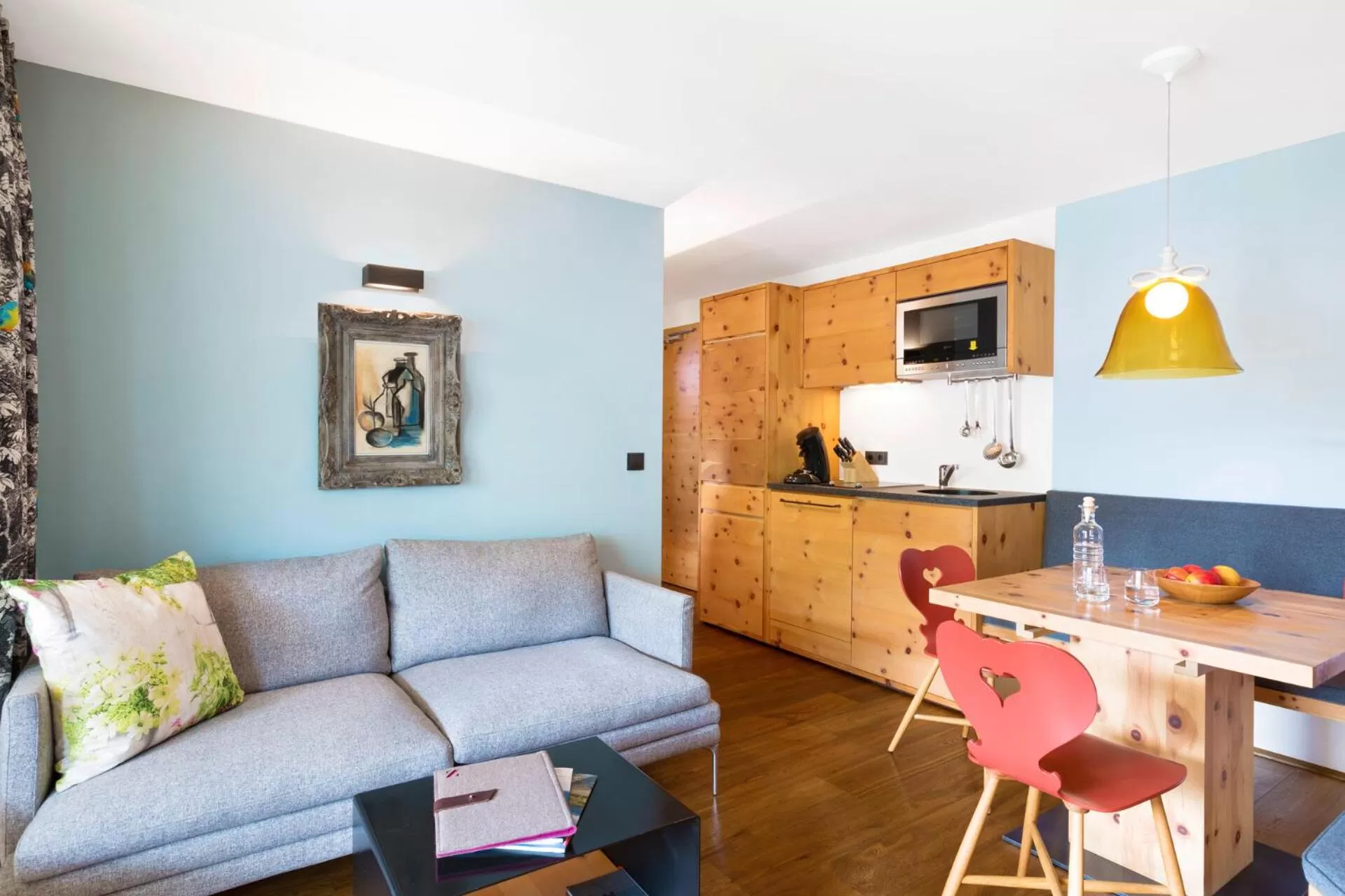 Living room in Small Luxury Hotel of the World - DasPosthotel