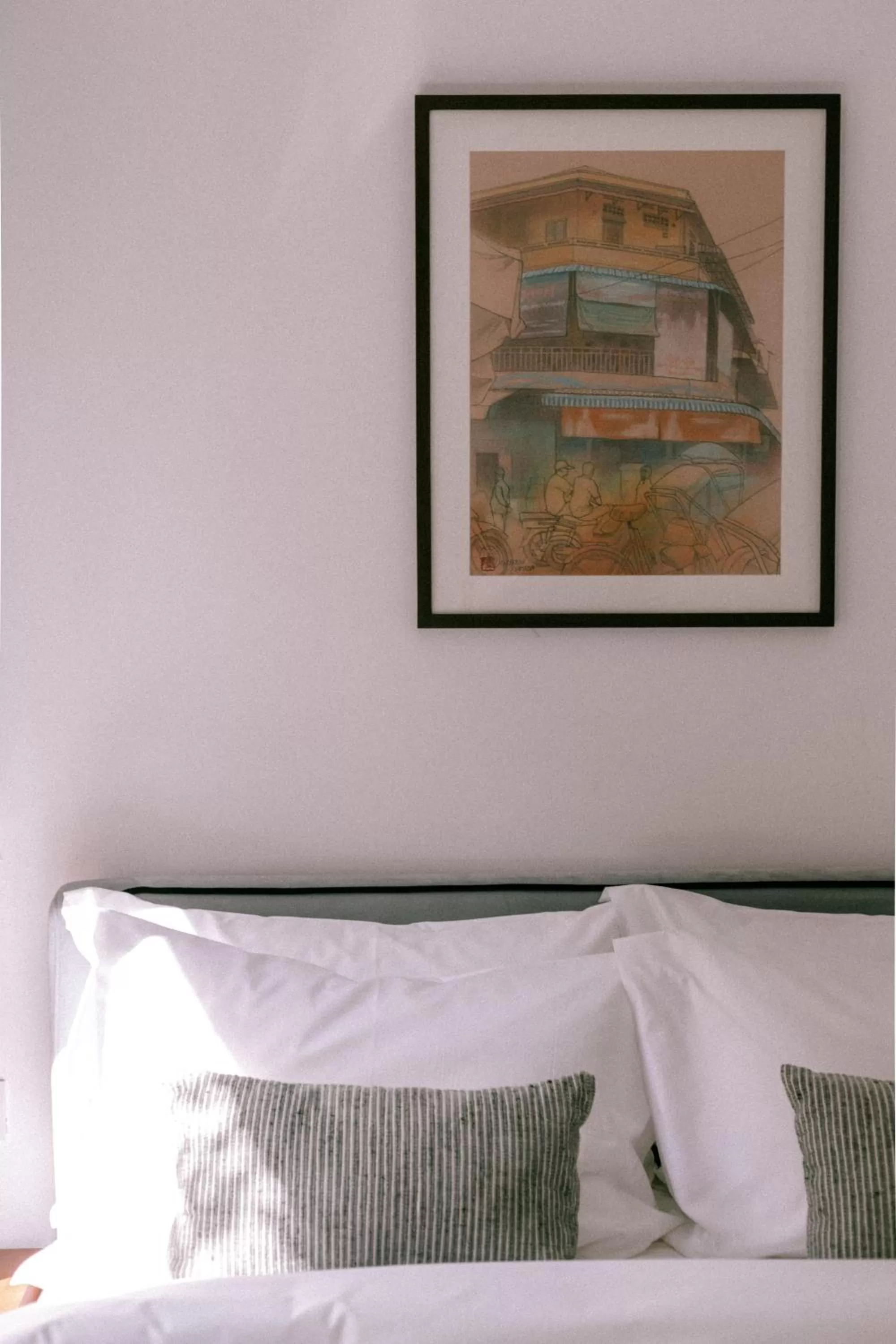 Bed in La Chronique Hotel