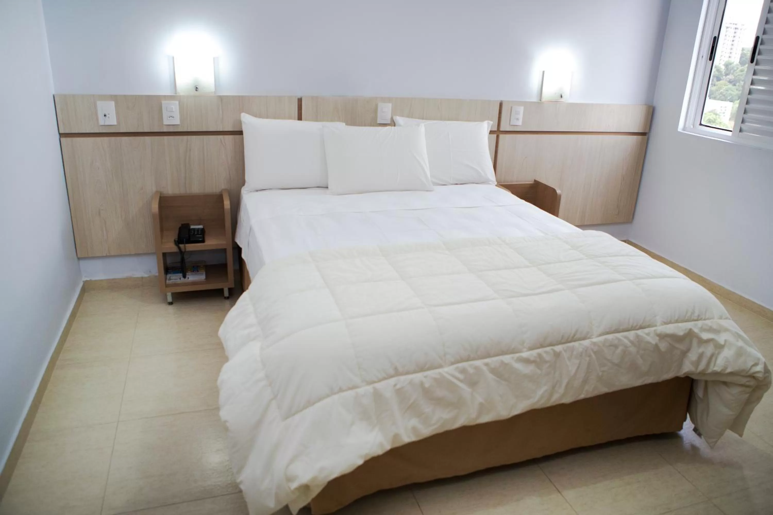 Bed in Hotel Baviera Iguassu