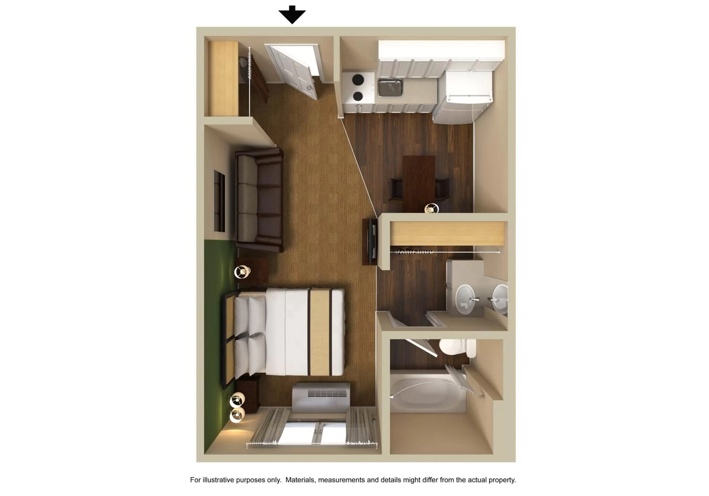 Other, Floor Plan in Extended Stay America Suites - Detroit - Auburn Hills - Featherstone Rd