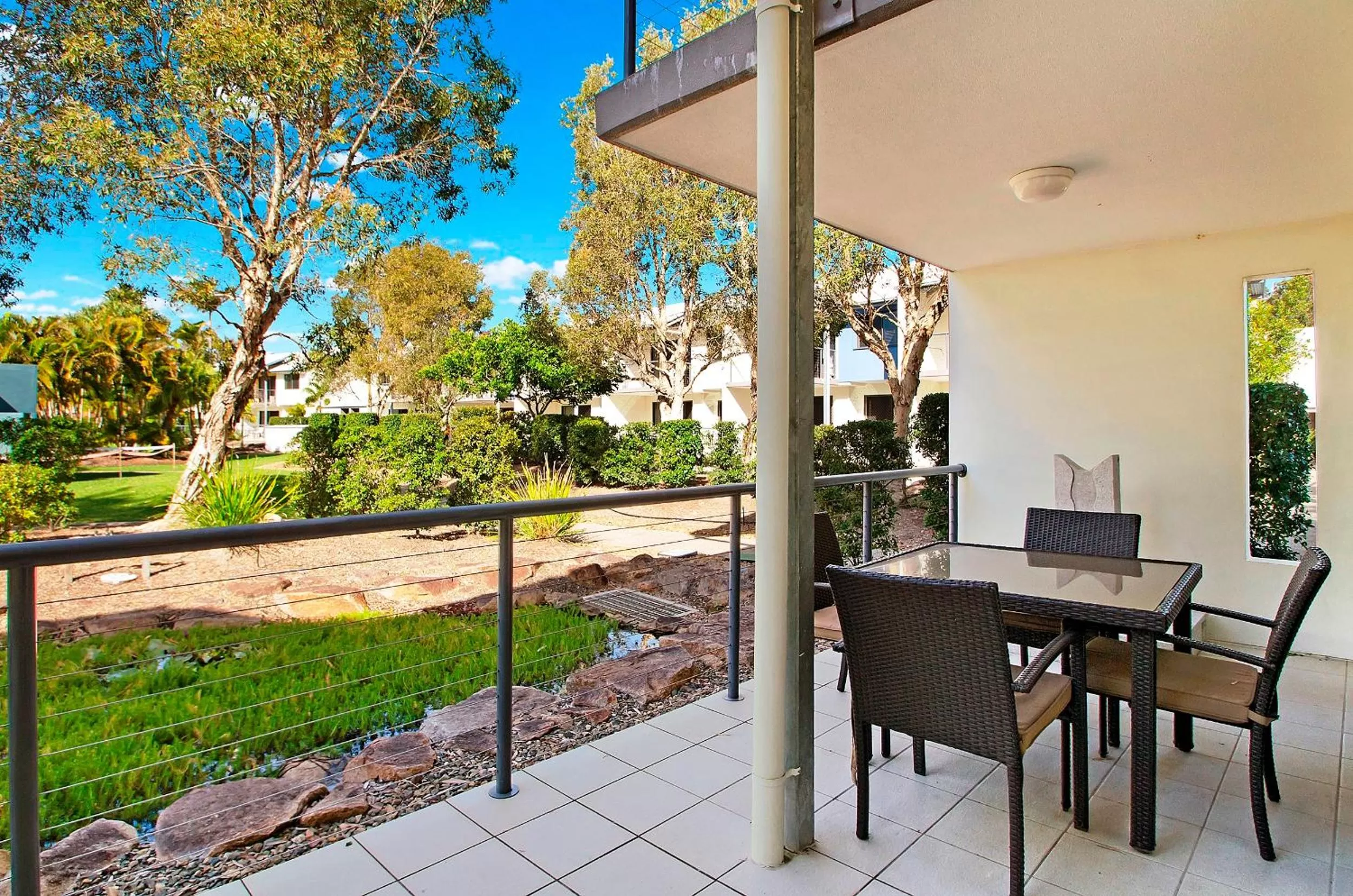 Patio in Ivory Palms Resort Noosa