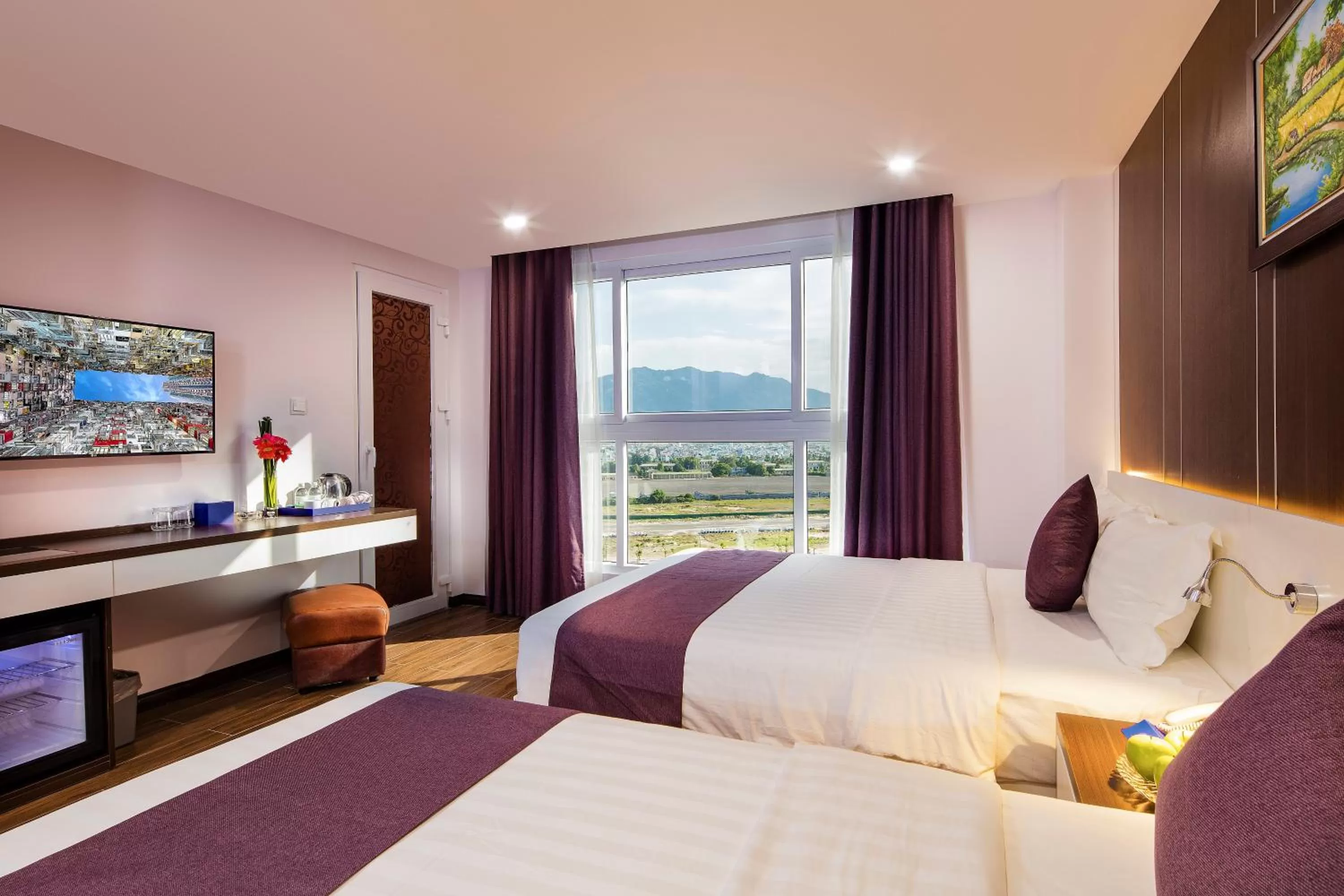 View (from property/room), Bed in Morris Hotel Nha Trang