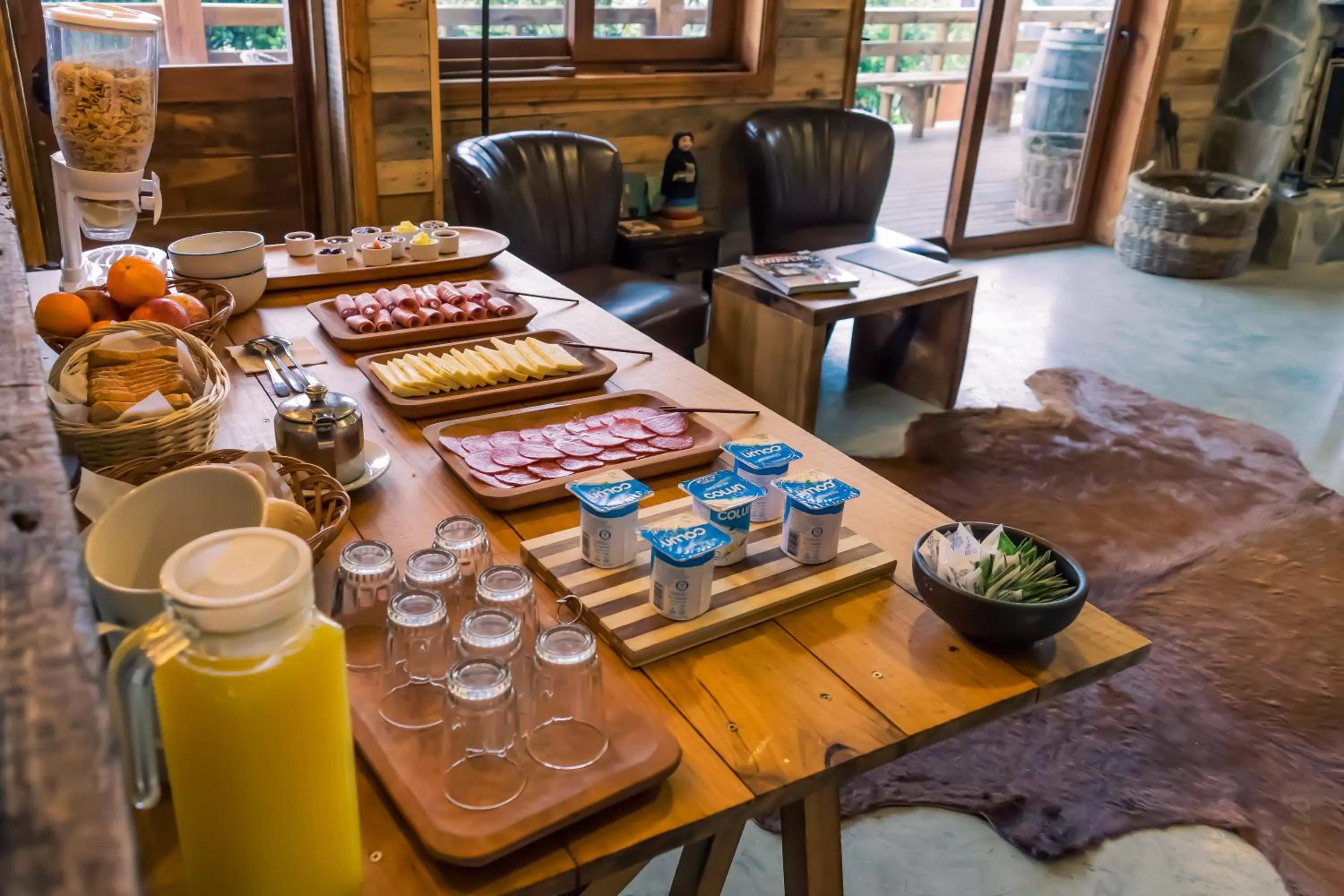 Continental breakfast in Hotel 381 Panguipulli