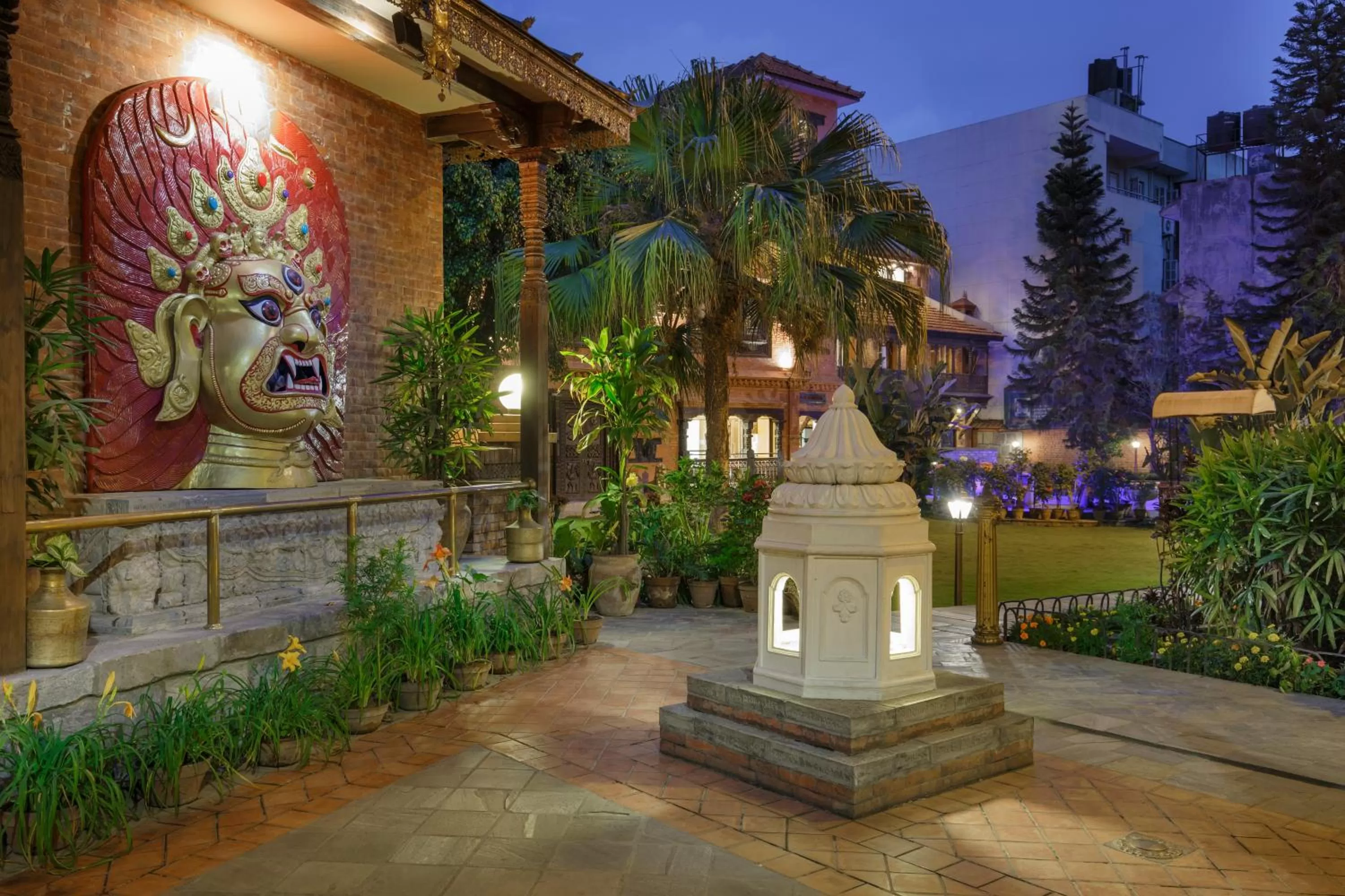 Garden view in Hotel Manaslu