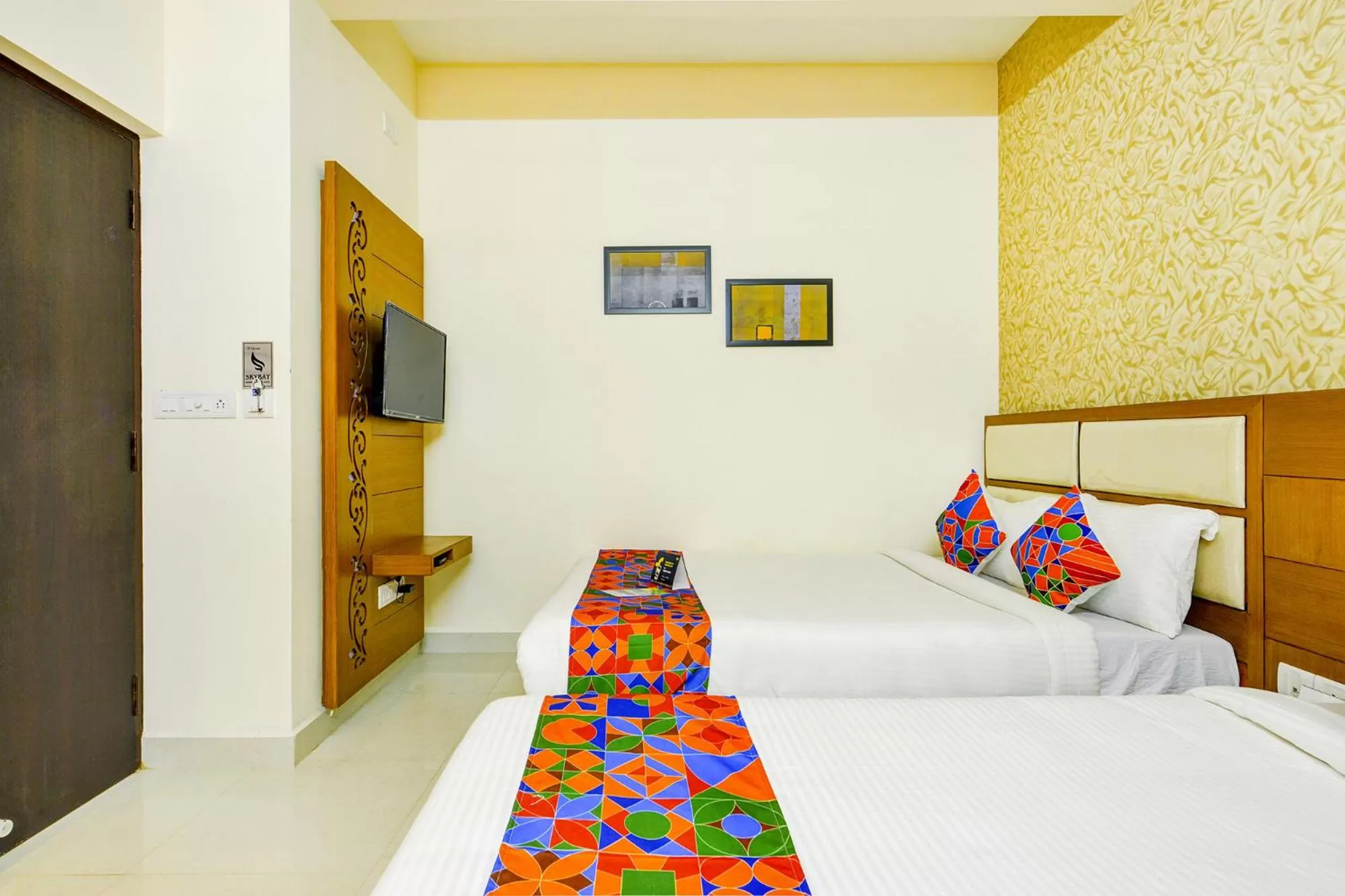 Bedroom, Bed in FabHotel Sky Bay Residency