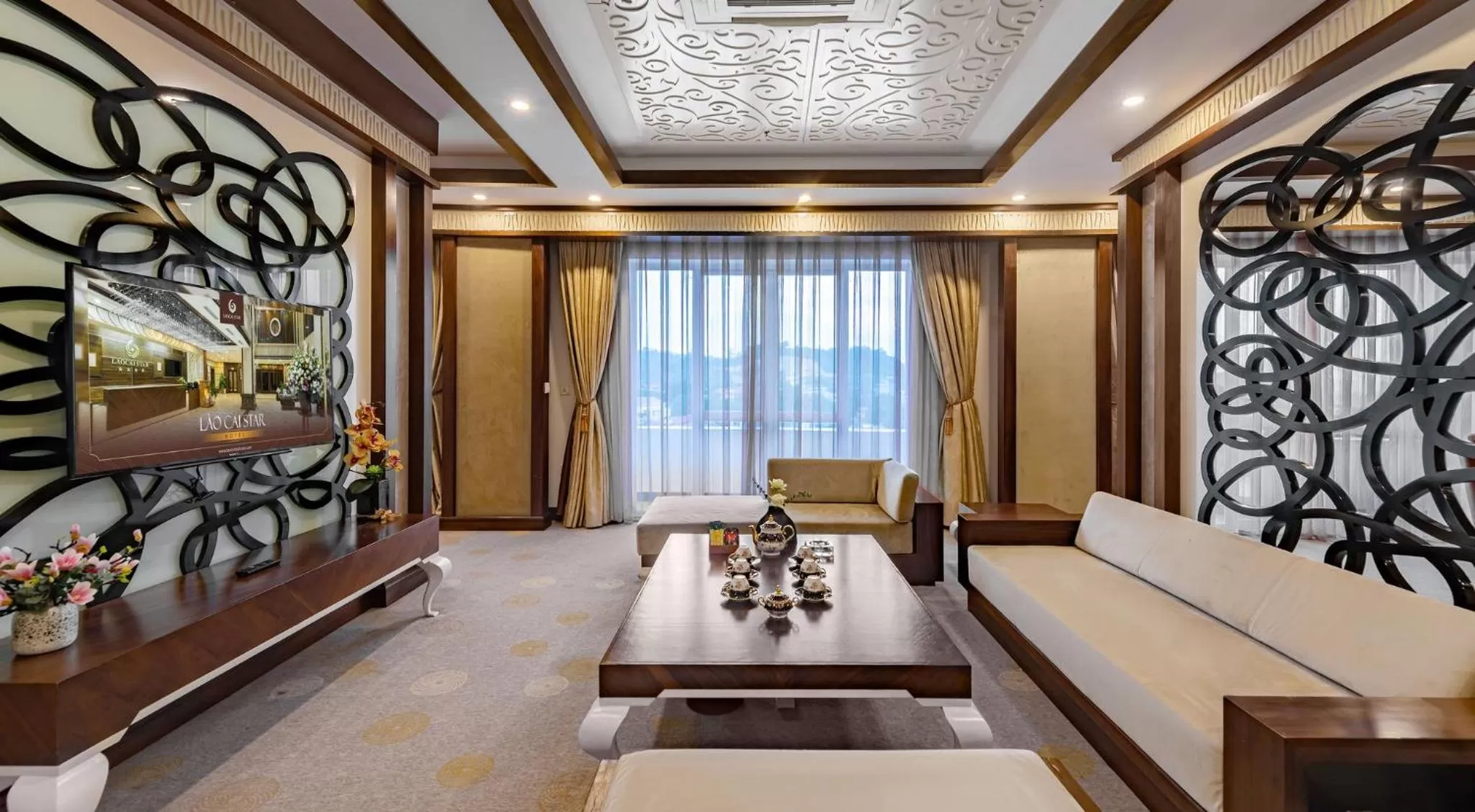 Seating area in Lao Cai Star Hotel