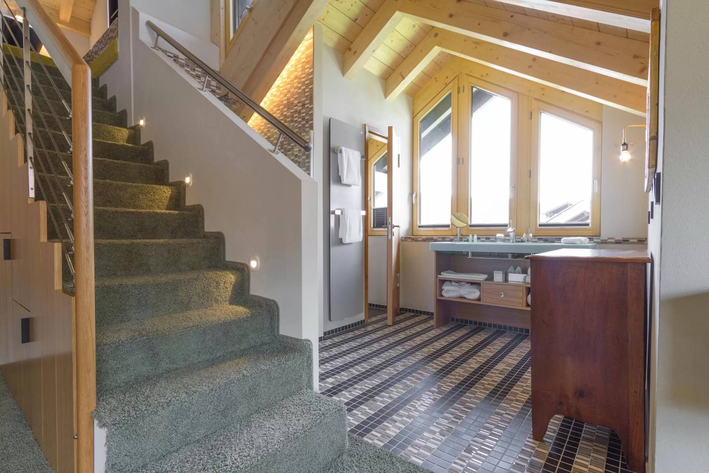 Bathroom in Das Freiberg Romantikhotel