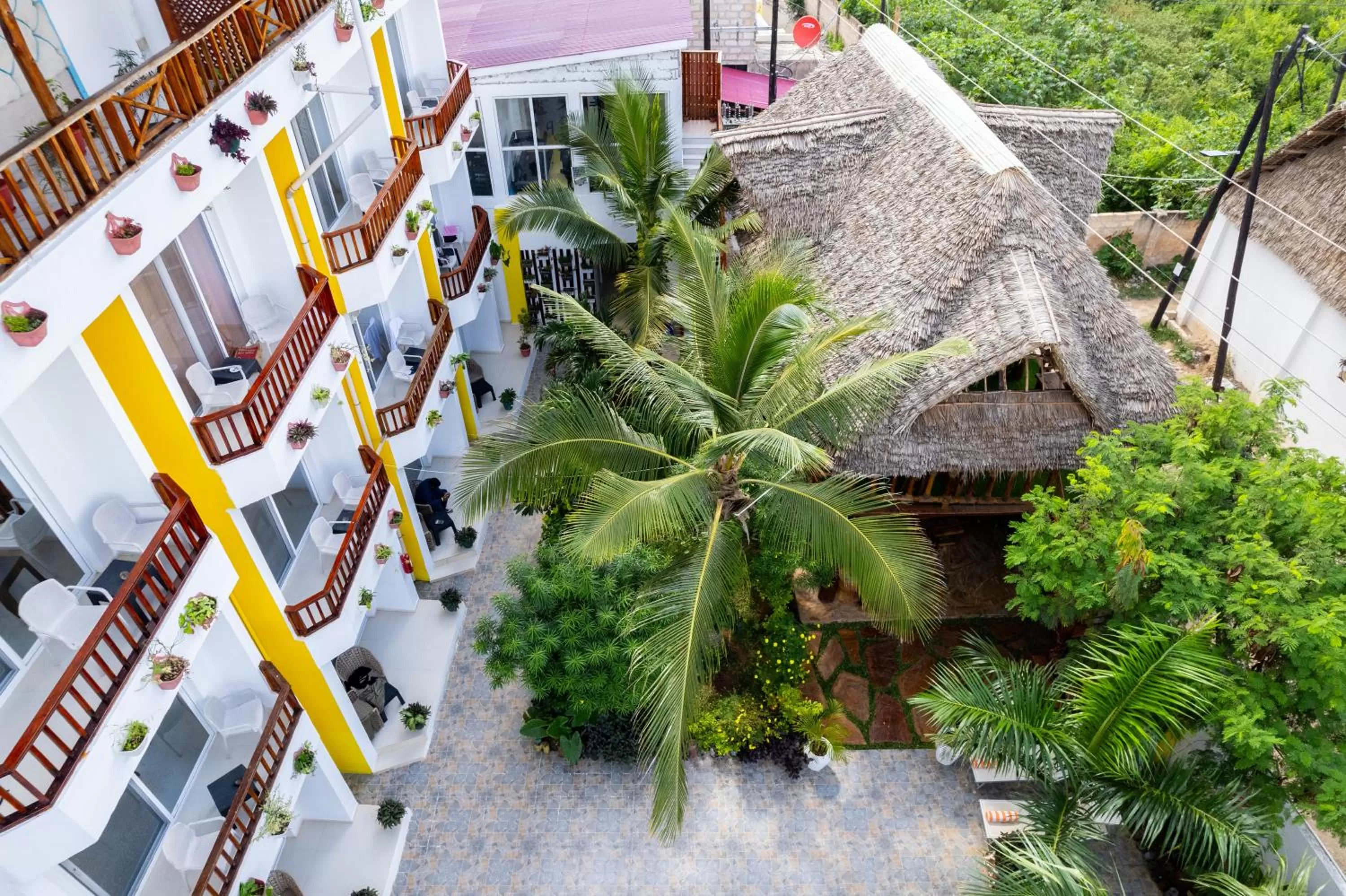 Restaurant/places to eat, Property Building in Canary Nungwi Hotel & Free SPA