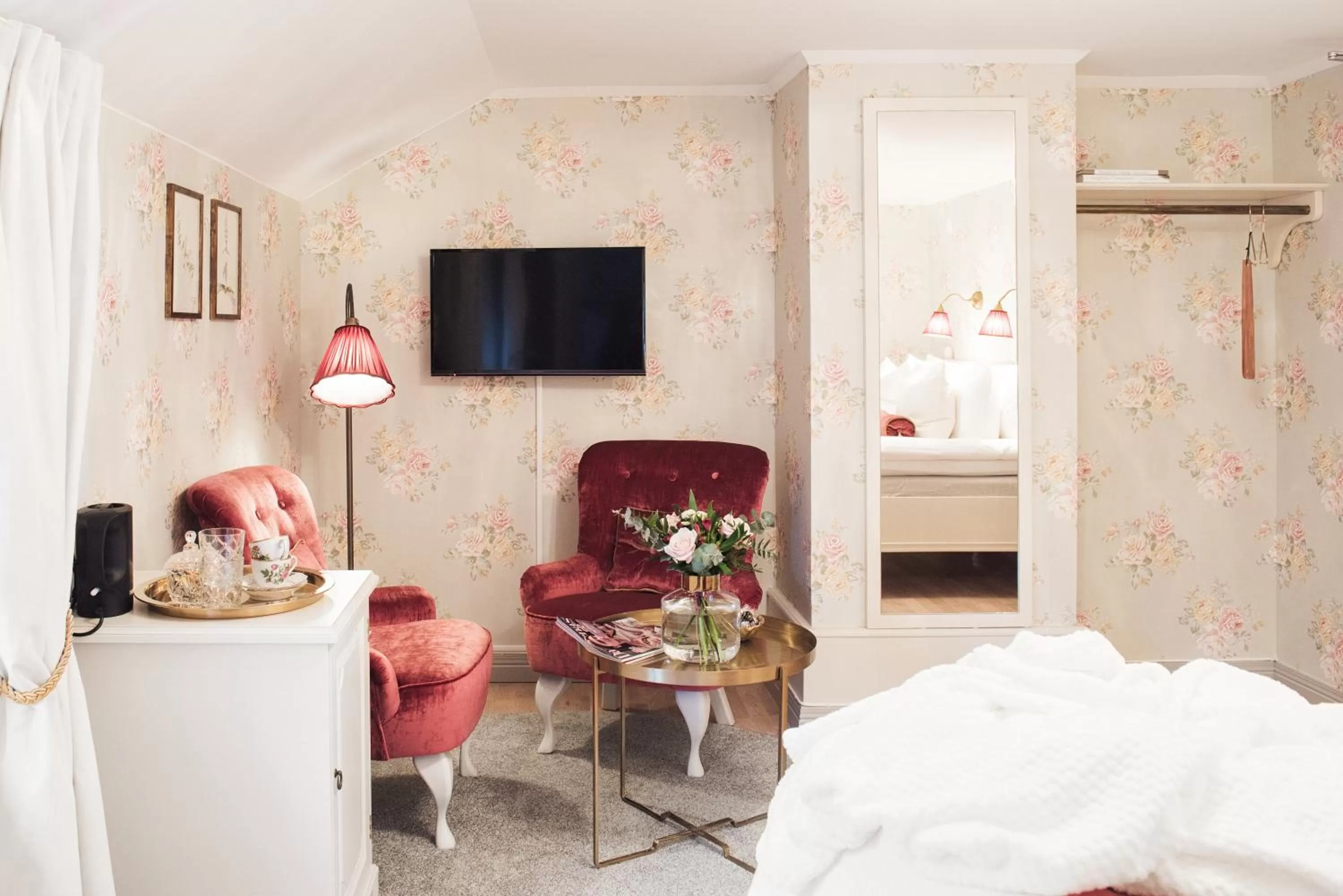 Bed in Hilma Winblads Bed & Breakfast