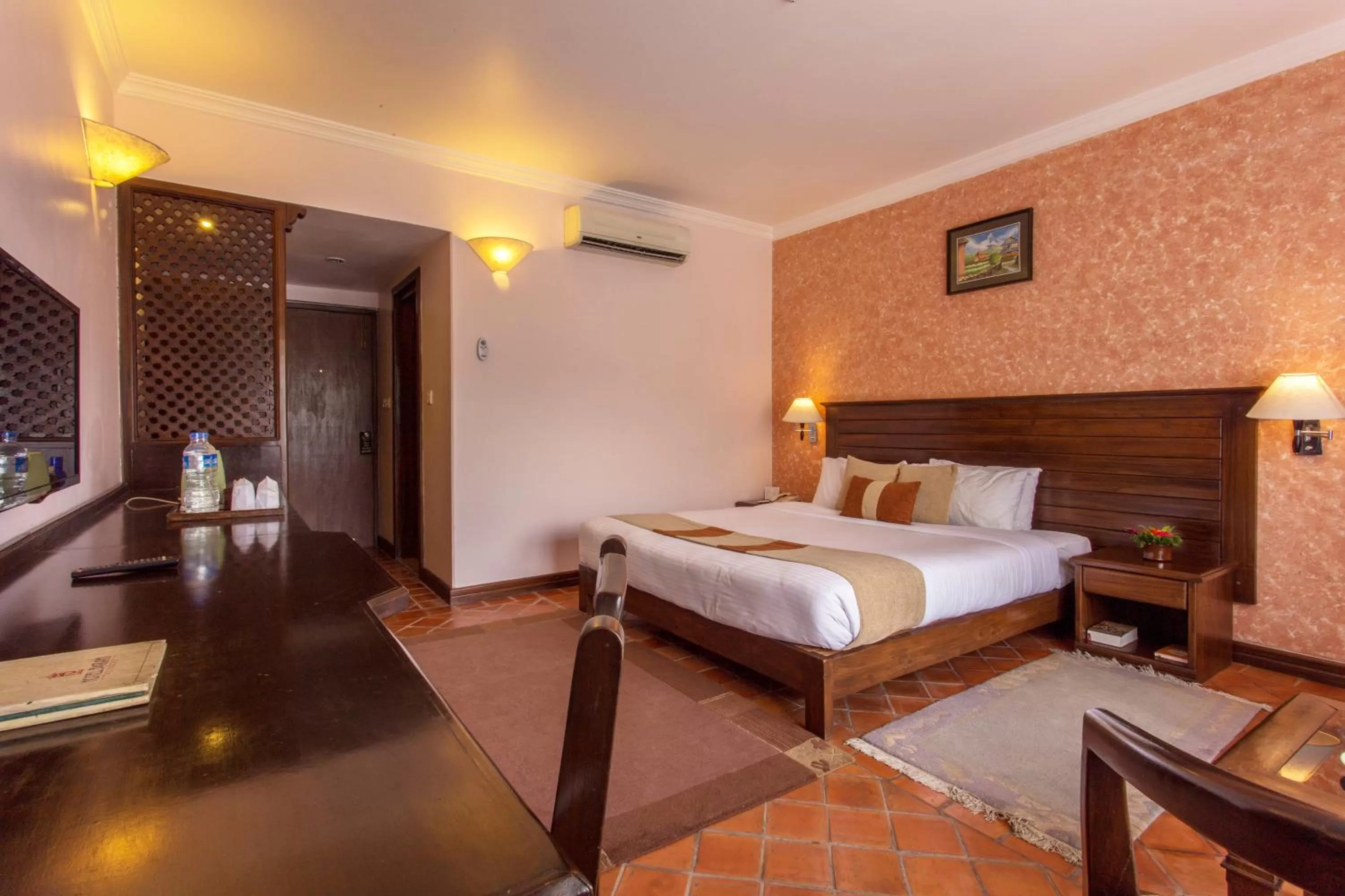 Bed in Hotel Barahi Pokhara