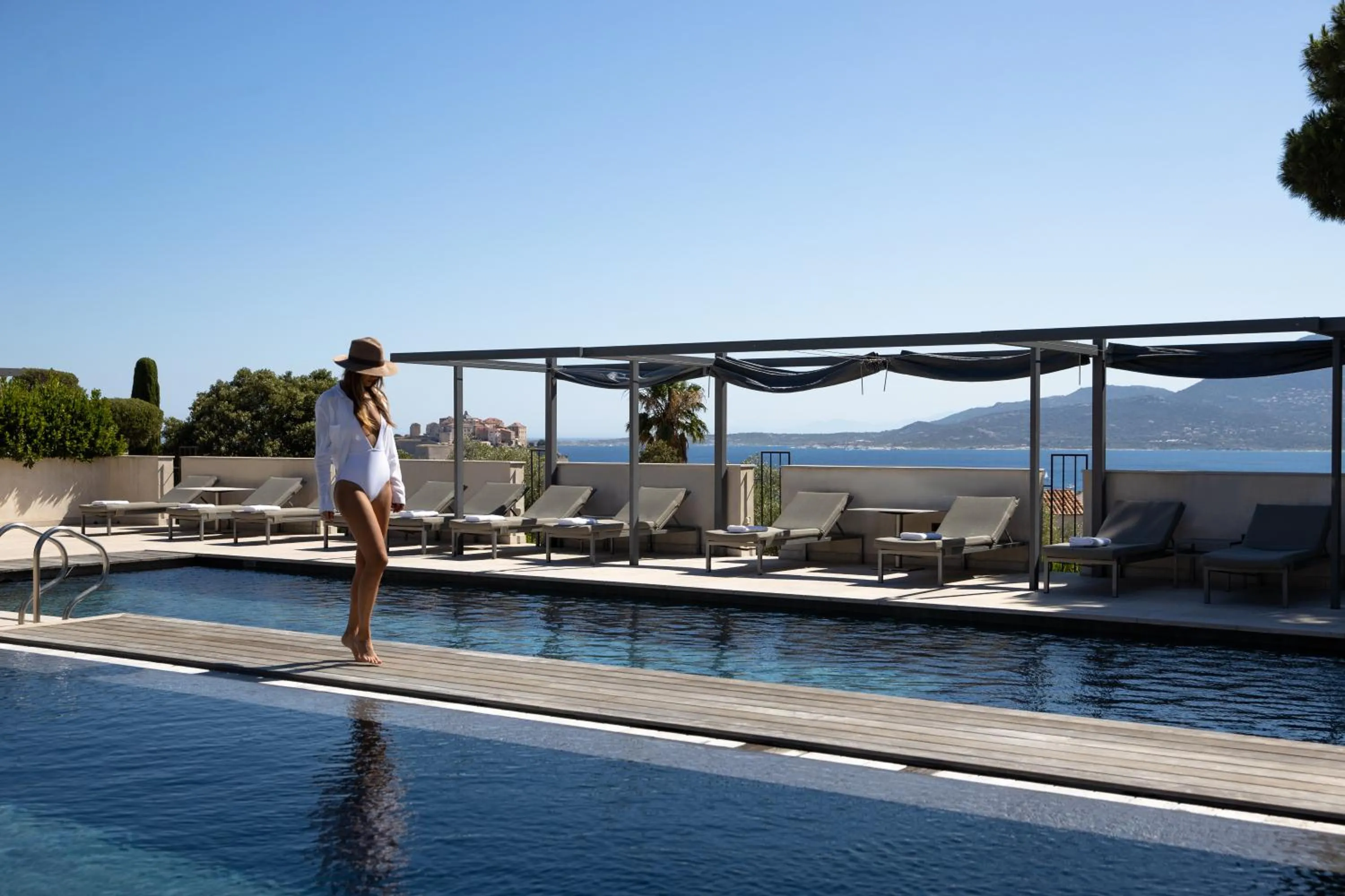 Swimming pool in La Villa Calvi