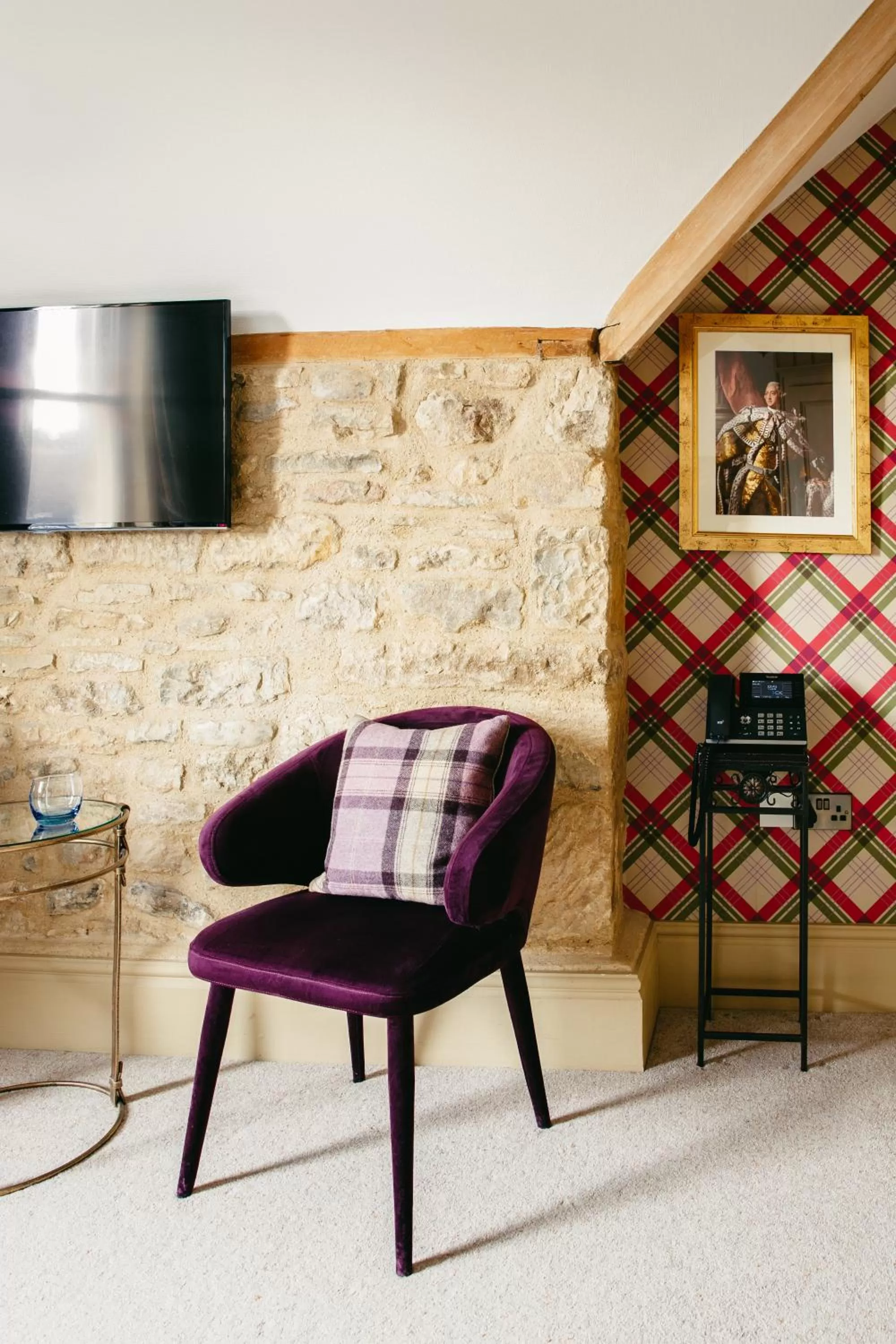 Seating area in Crown Hotel