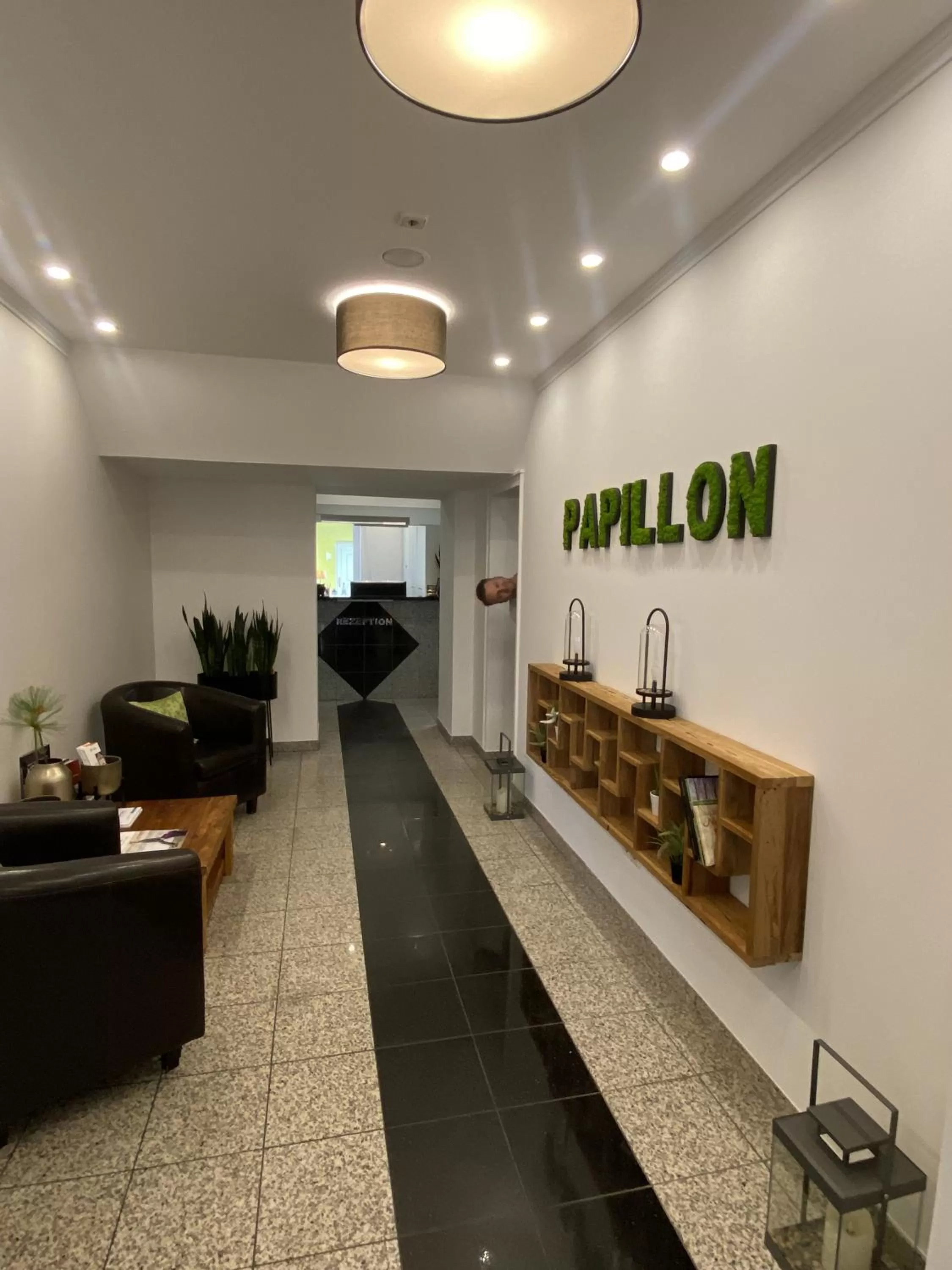 Lobby or reception in Boutique-garni Hotel Papillon