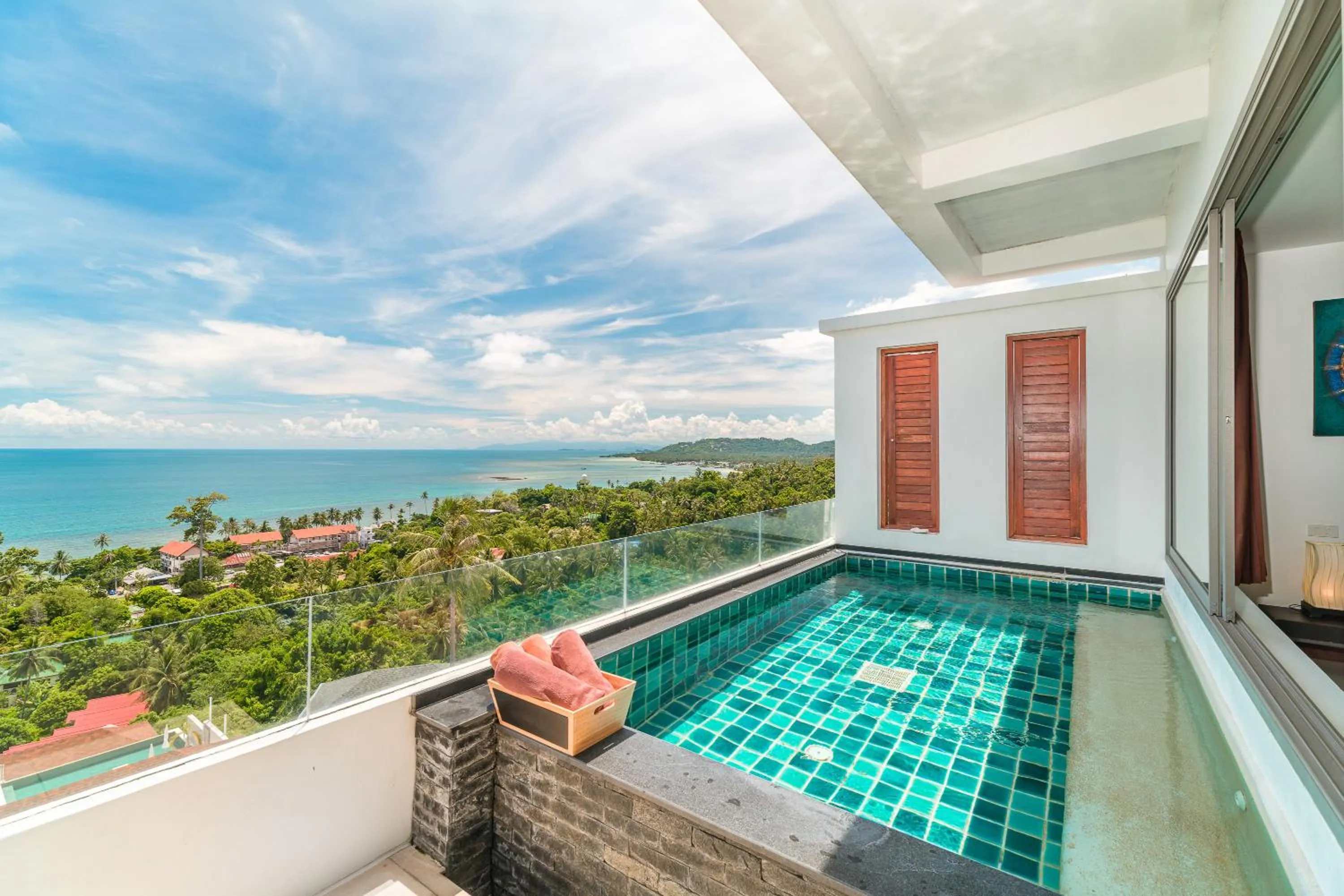 Balcony/Terrace in Tropical Sea View Residence