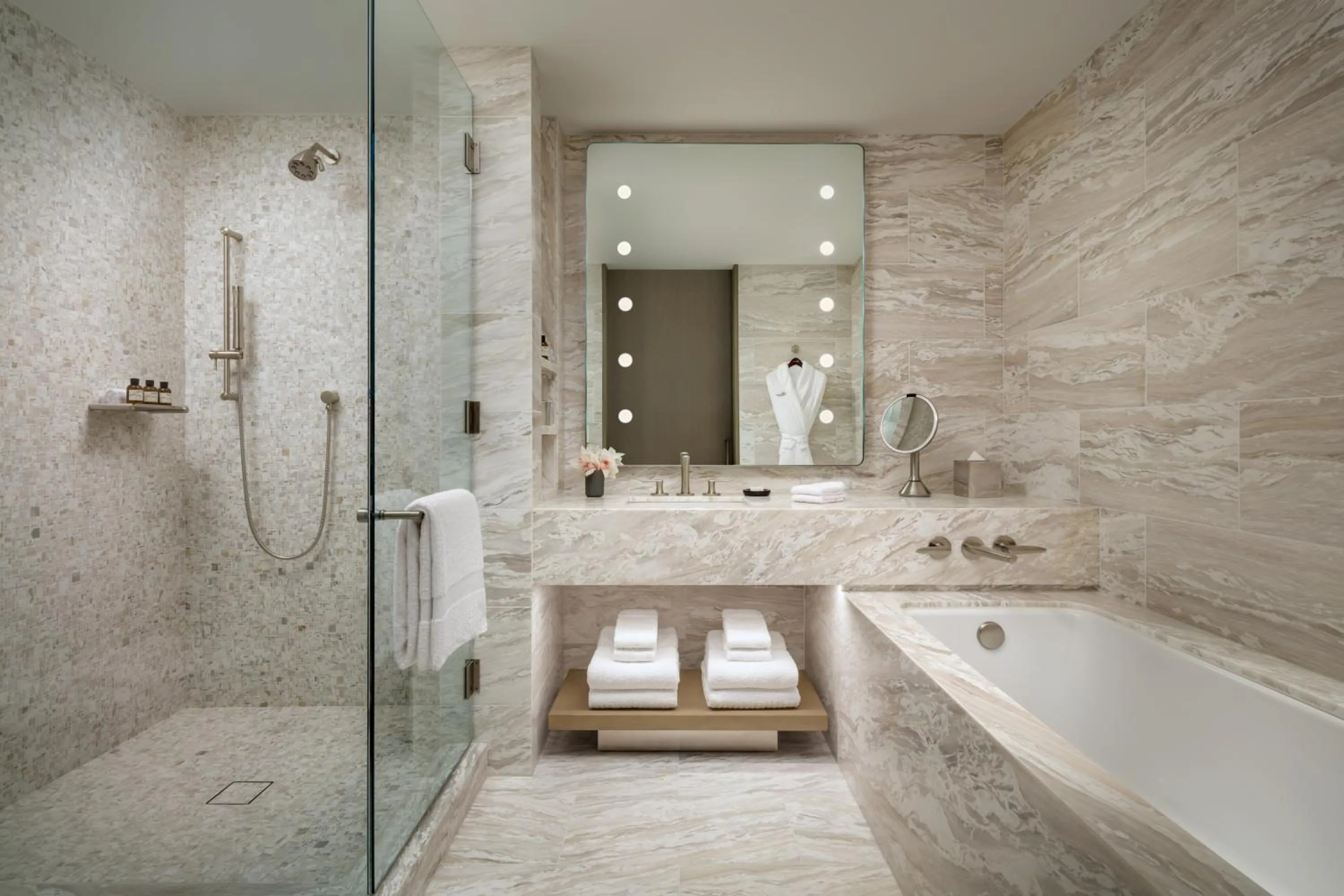 Shower in Fairmont Century Plaza Los Angeles at Beverly Hills