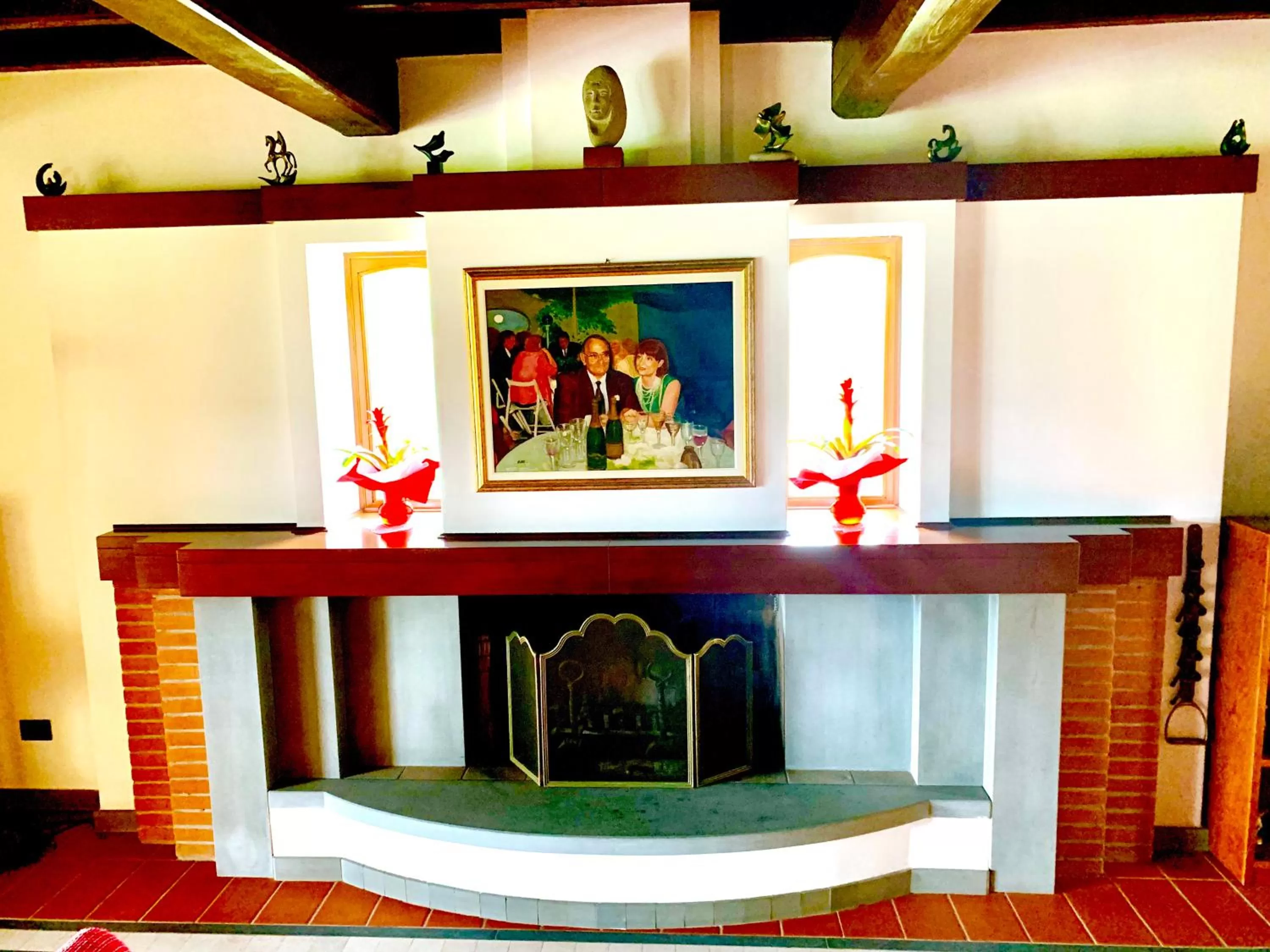 Communal lounge/ TV room in B&B La Fornace del Sole