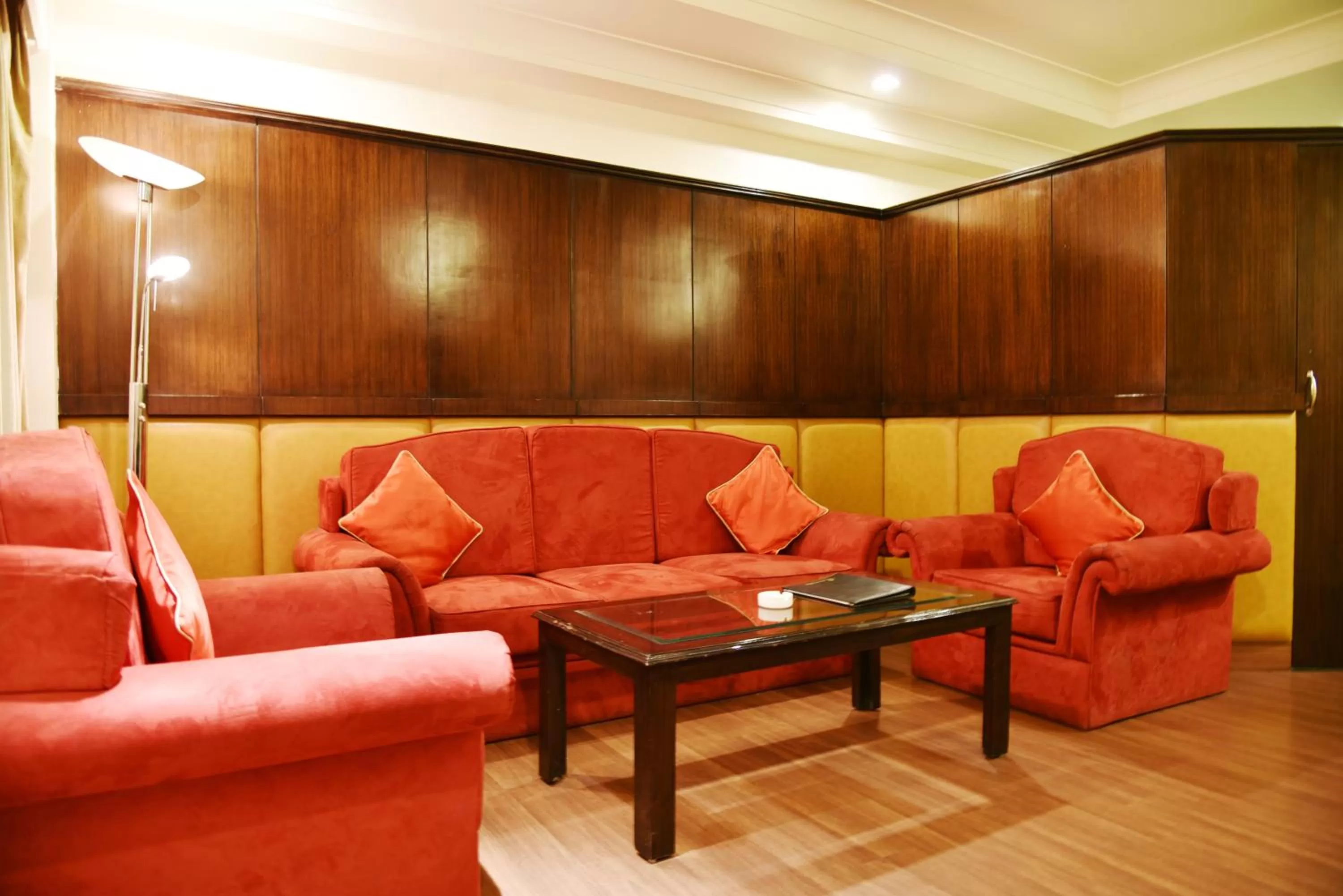 Seating area in Indraprastha Resort - Centrally Heated Rooms, with Gym, Games & Spa