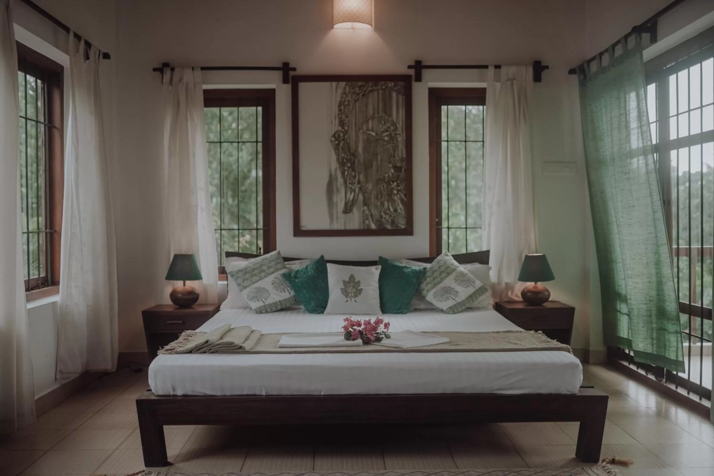 Bed in Villa Akasa