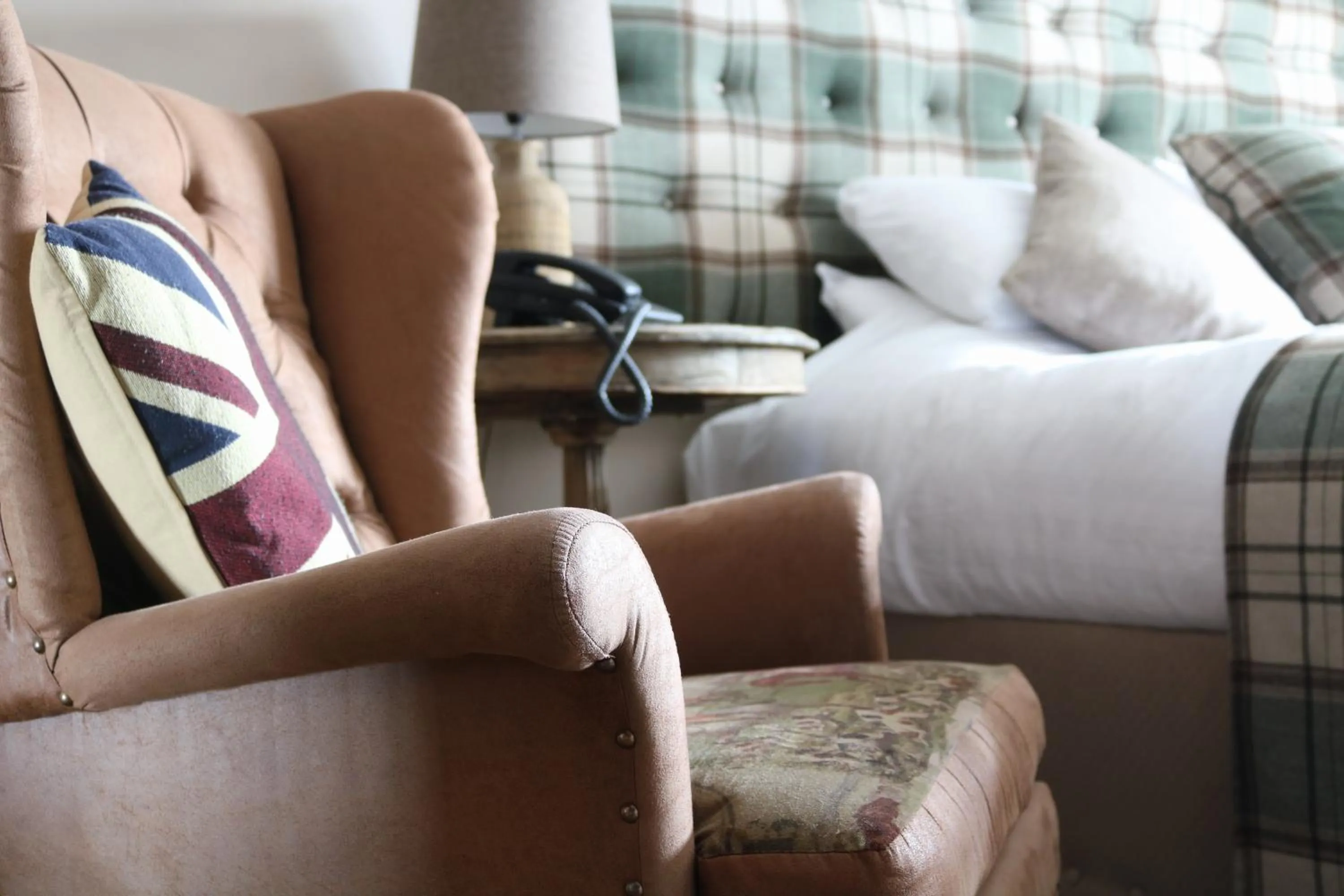 Bedroom, Bed in The White Hart Hotel